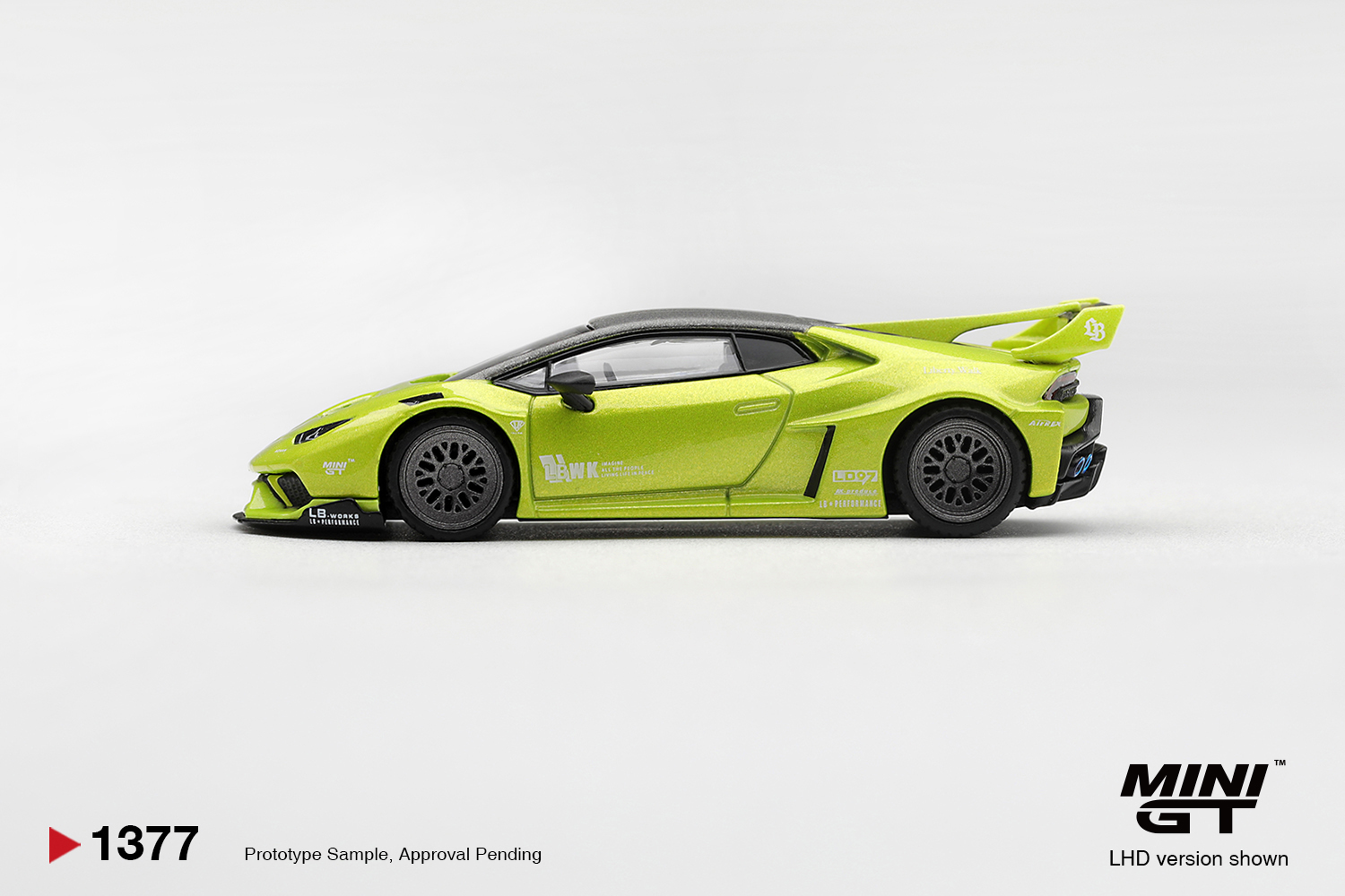 Pre Order - MINI GT ( MGT01377-R ) Lamborghini Huracán LB★WORKS Lime Metallic / MINIGT 預訂優惠價 Pre-Order Price: HK$89