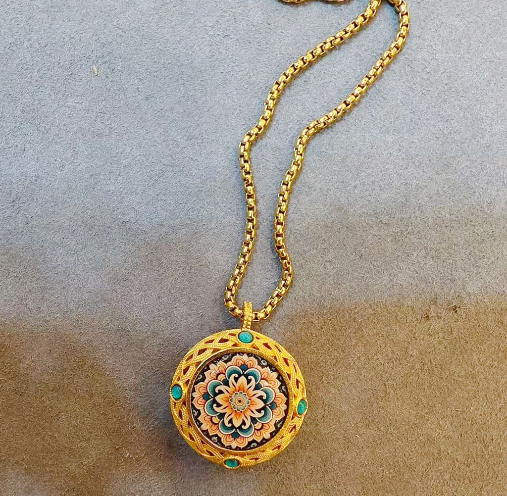 西藏扎基寺綠度母頸鏈（已開光）