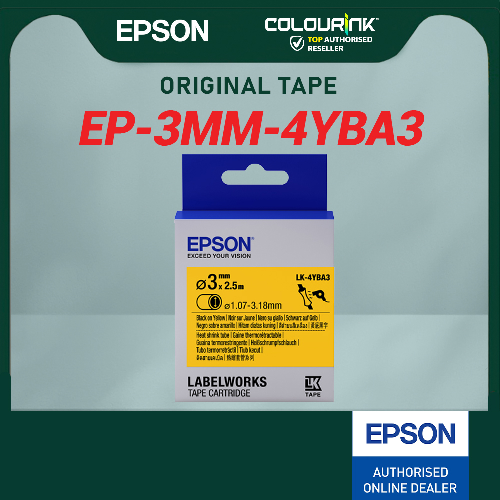 Epson Original Genuine Heat Shrink Tube LK TAPE 4WBA3 4WBA5 4YBA3 4YBA5 6WBA11 6WBA14 6YBA14 7WBA21 7YBA21 for Z900FK
