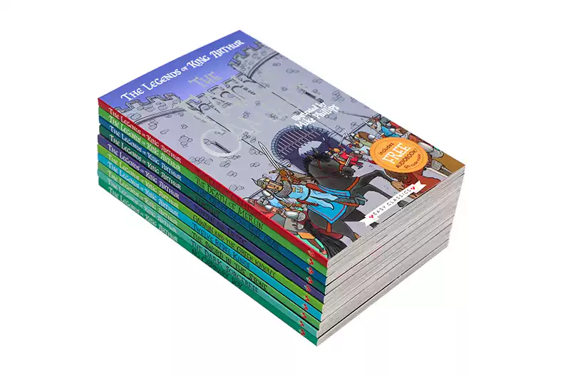 The Legends Of King Arthur 亞瑟王傳說 10 books Merlin, Magic And Dragons 梅​林魔法與龍 Easy Classics