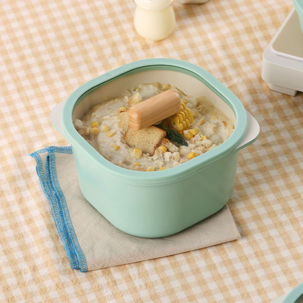 Neoflam - FIKA 16cm IH 湯鍋連蓋+木手柄2件 (薄荷綠)