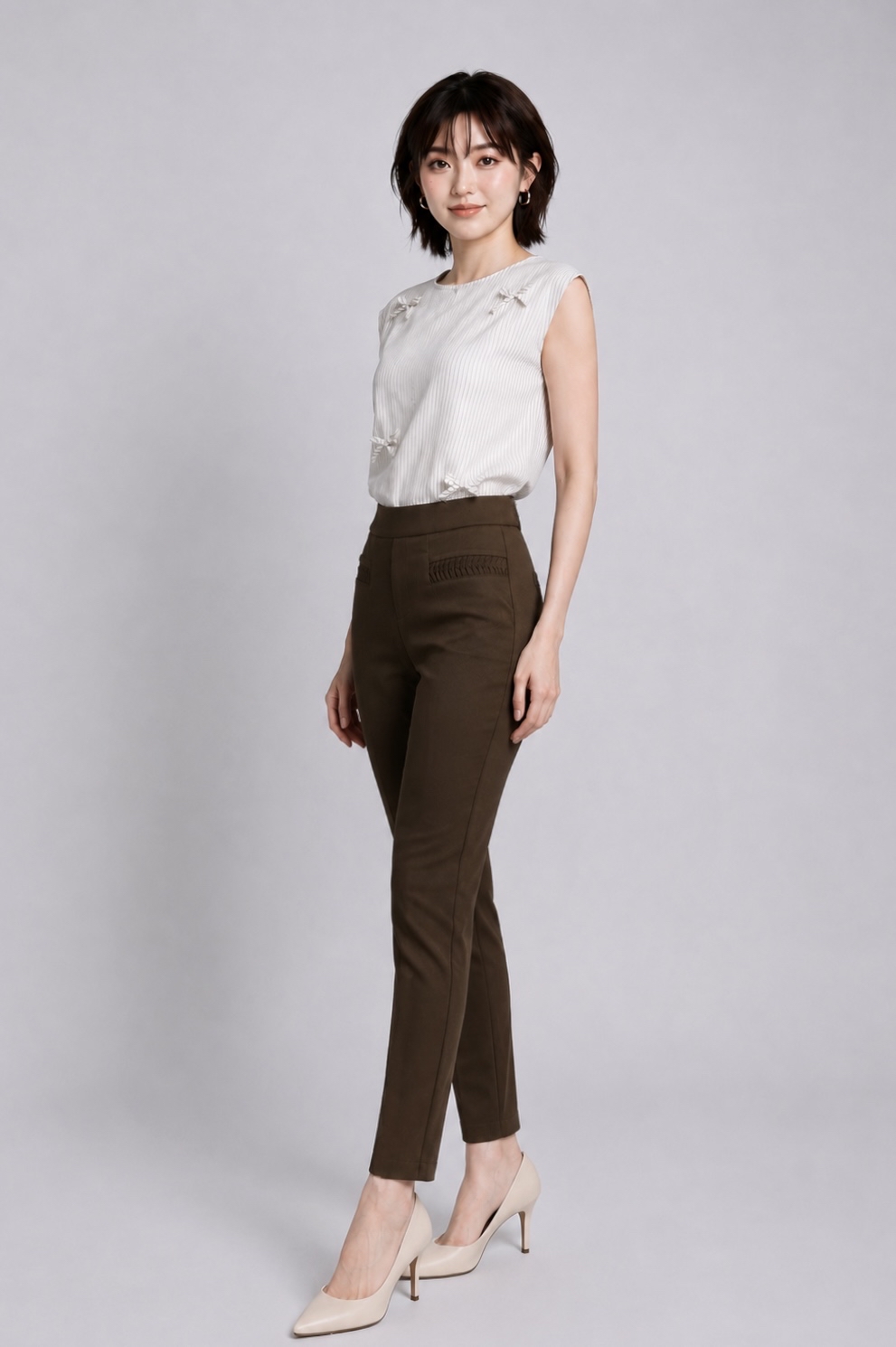 4647 Aria Slim Fit Ankle Pants
