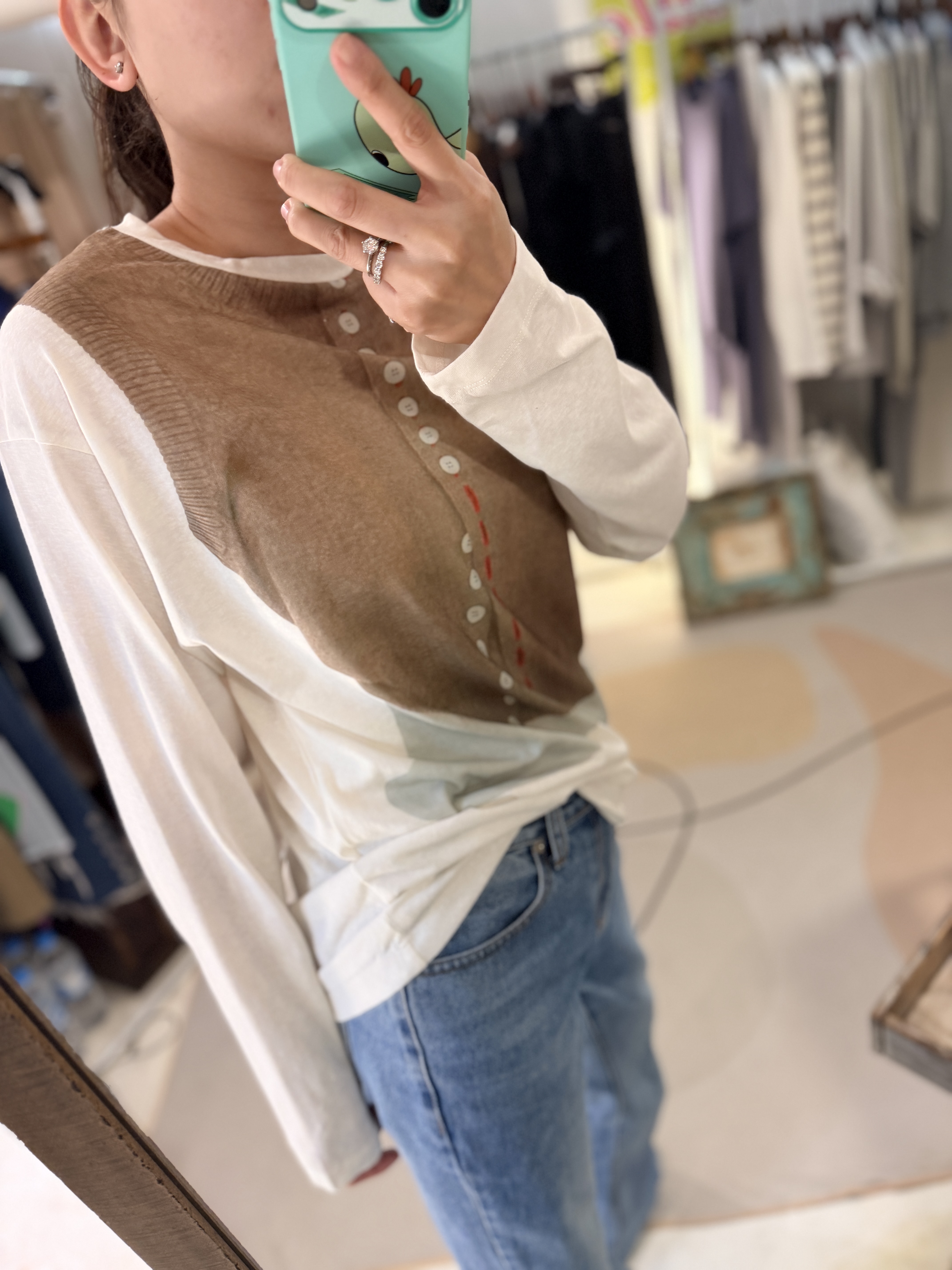 Fake printed tee