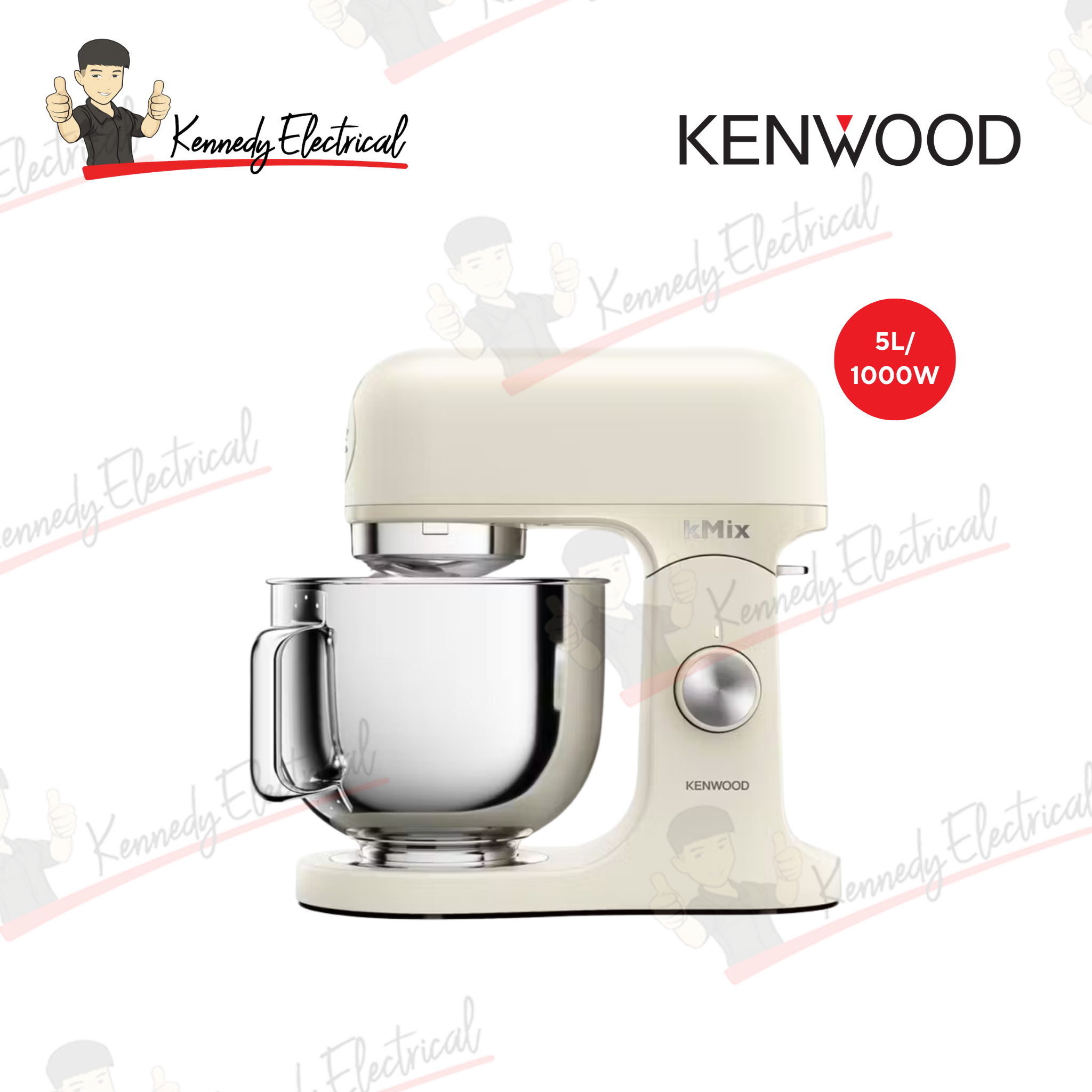 Kenwood 5L 1000W kMix Stand Mixer Red (KMX751ARD)