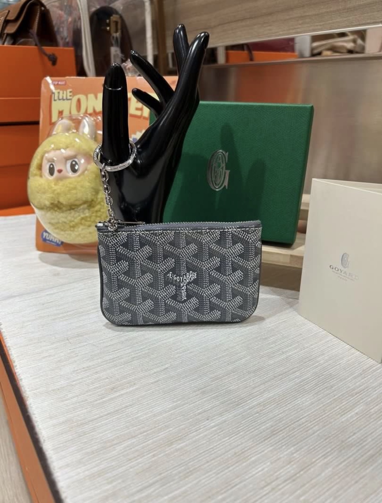 Goyard Coin Purse Small Pouch Grey 100%Authentic, 99%New ✅香港專門店收據✅Box