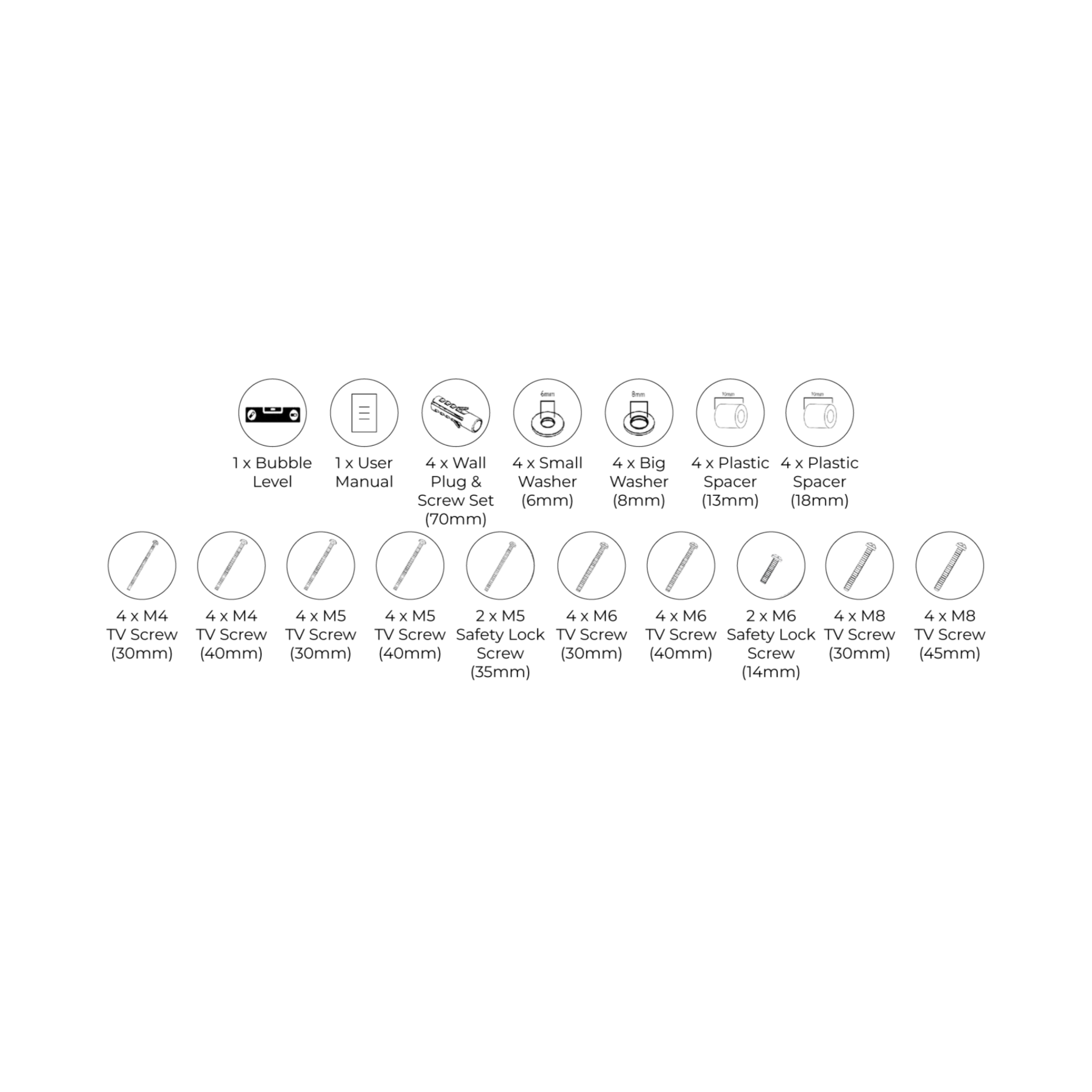 Phison 39"-65" Swivel TV Bracket PM-60FM