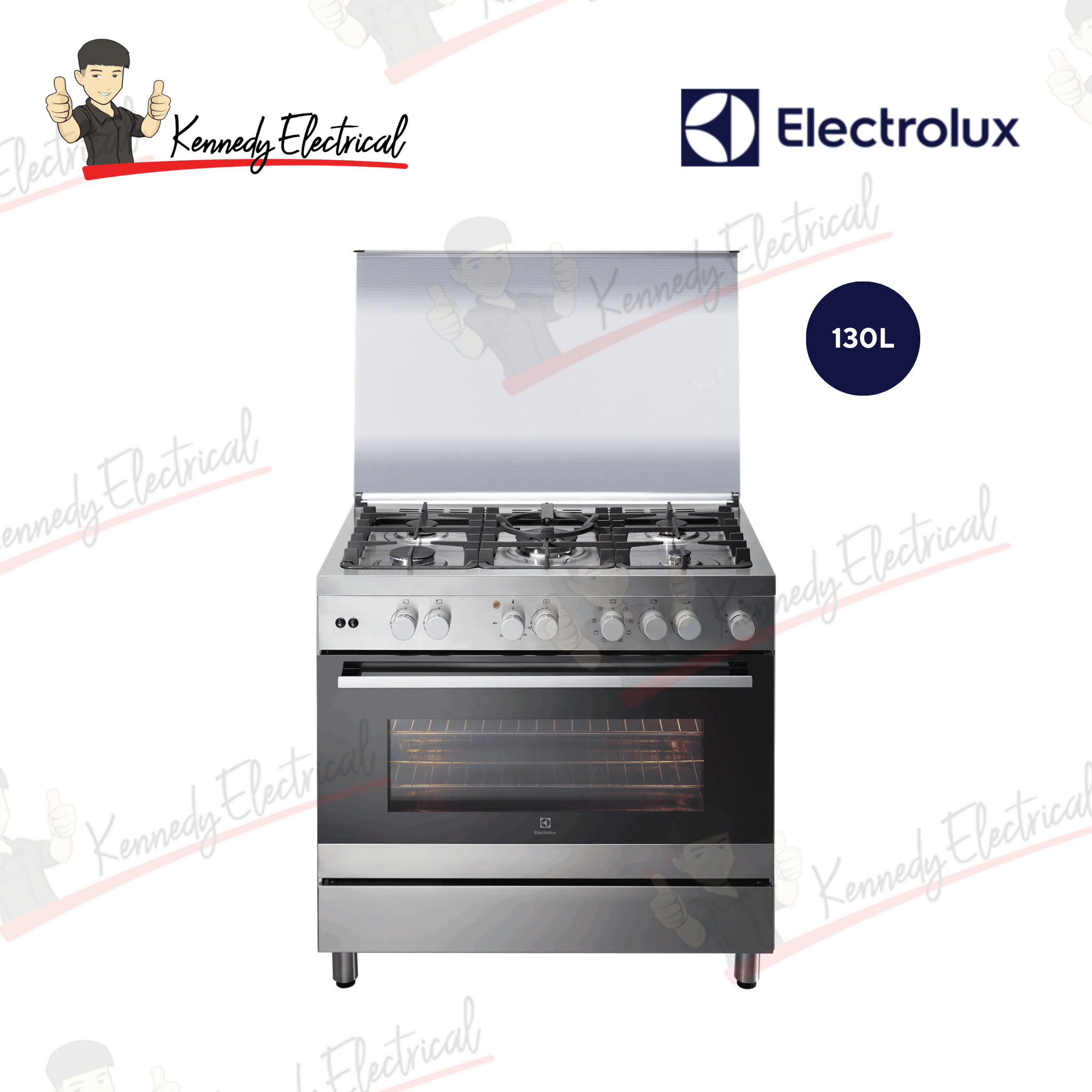 Electrolux 90cm Dual Fuel Freestanding Cooker with Electric Oven (EKM9689X)