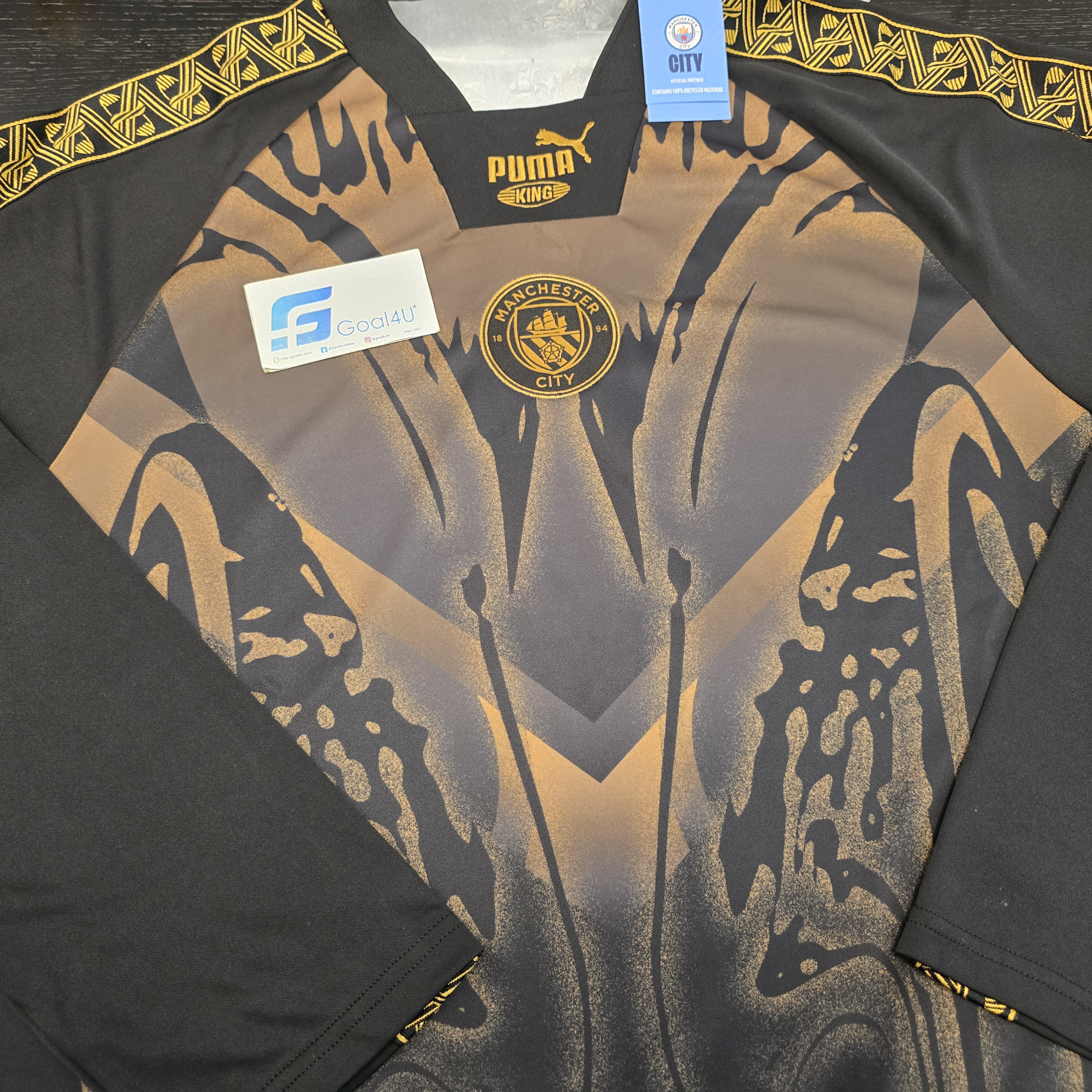 Puma King Manchester City 曼城復古黑金長袖球衣 786294_32