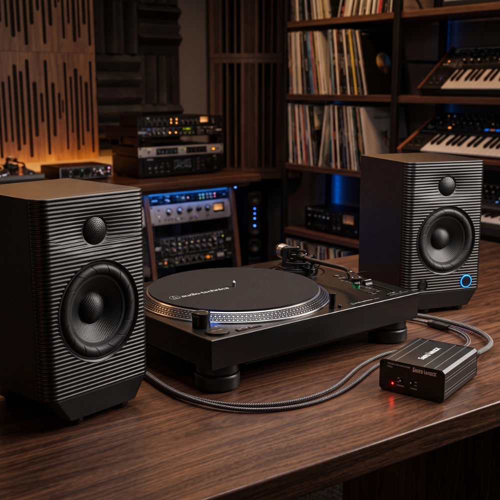 Audio-Technica x FiiO x Sound Warlock 潮流黑膠組合