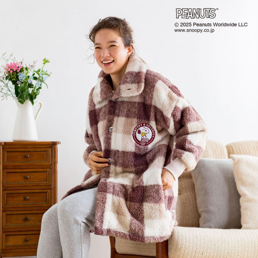 ⚡️限時抵價⚡️｜日本直送 Snoopy 史努比成人短版毛絨睡袍