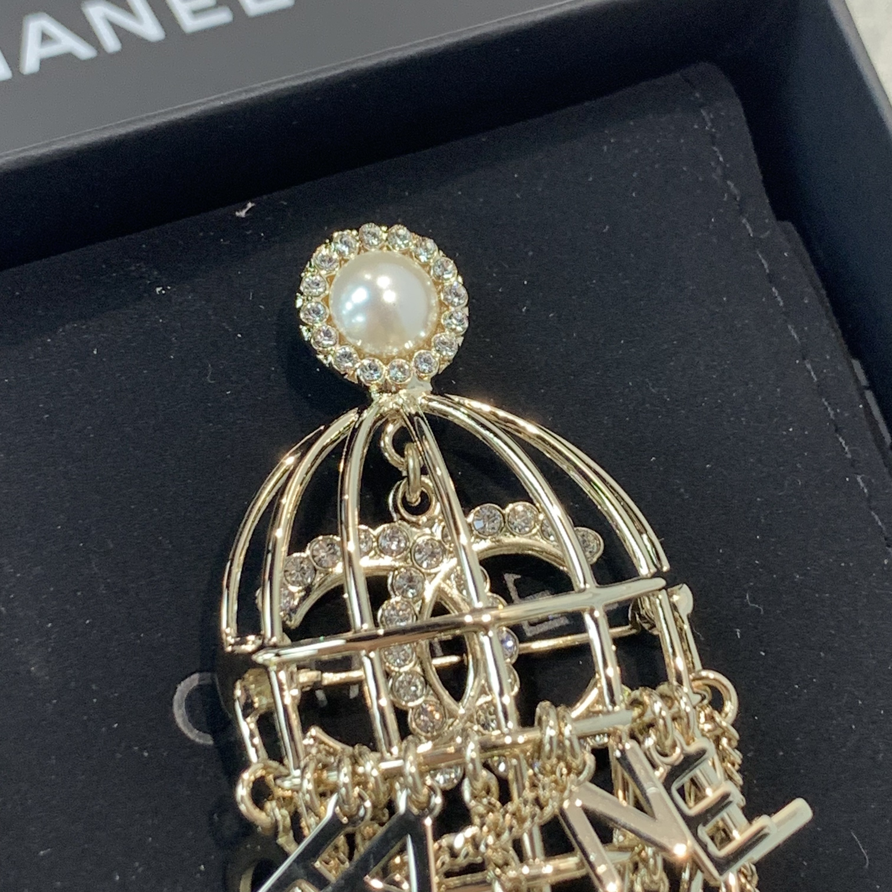 ✨晚會必備❤️‍🔥Chanel金絲雀鳥籠流蘇胸針 Chanel Brooch 24年
