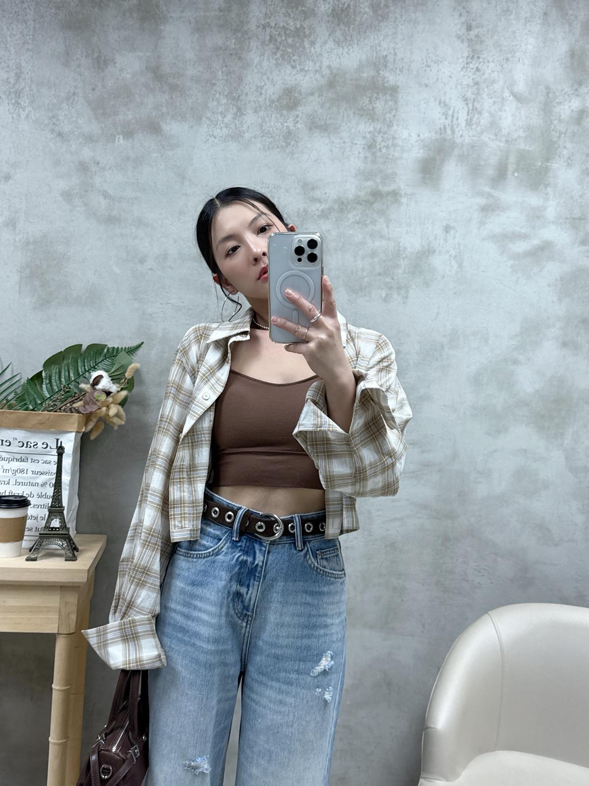 D16 打褶腰恤衫外套