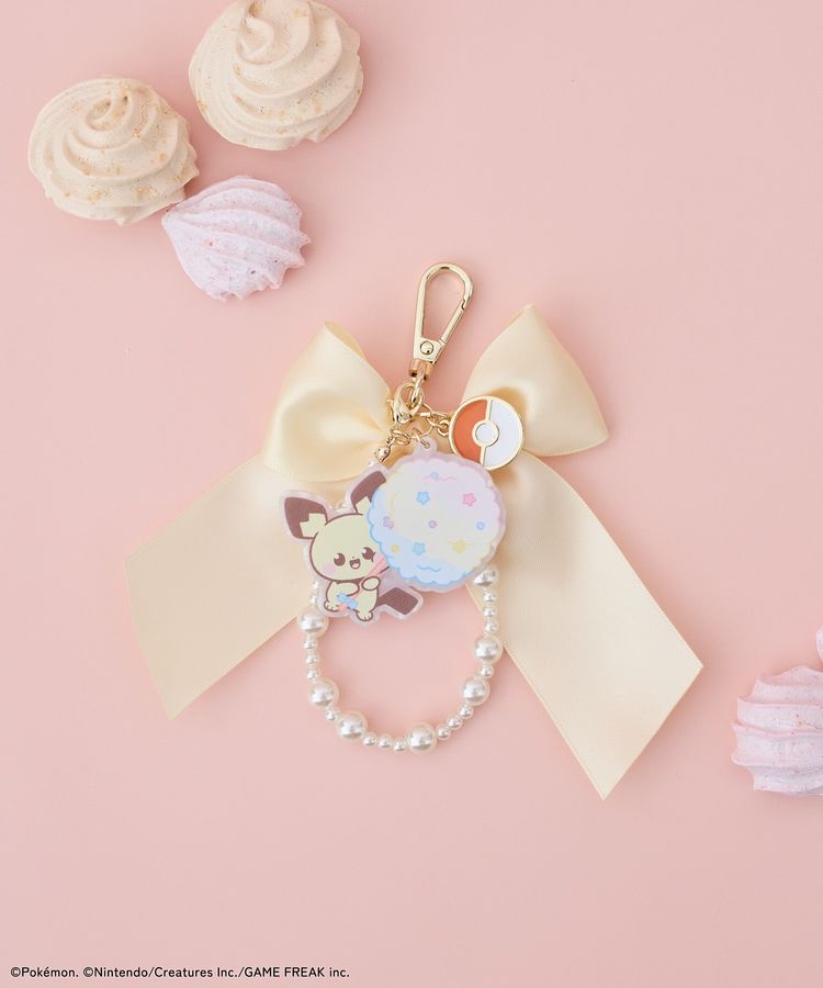 🎀【預訂】 PokePeace x Maison de FLEUR 絲帶掛飾 - Pichu