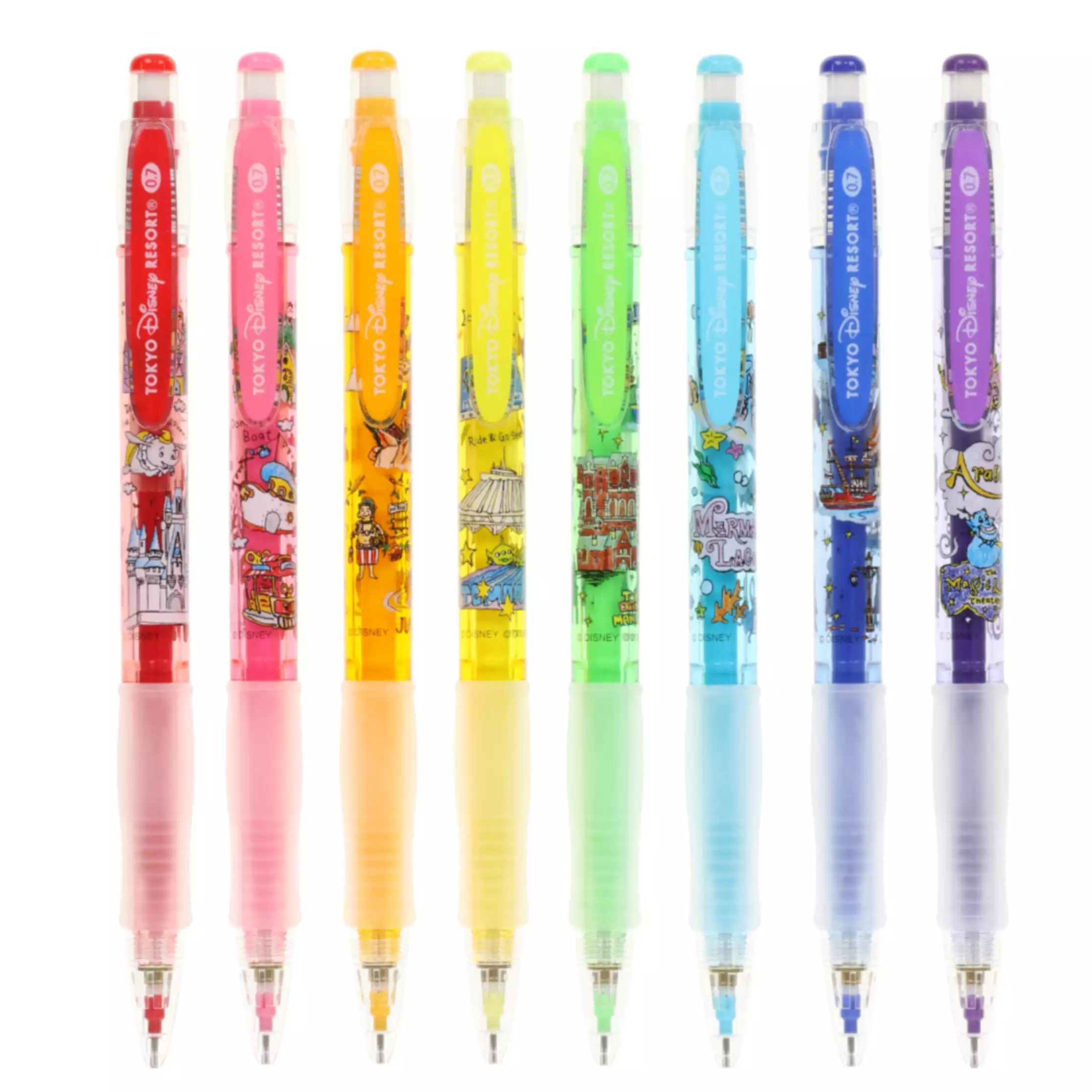 現貨｜【日本 Disney Store 限定】 一套8枝 Mickey & Friends 米奇與朋友 日本製 Pilot Color ENO 0.7mm 顏色 鉛芯筆 (077041)