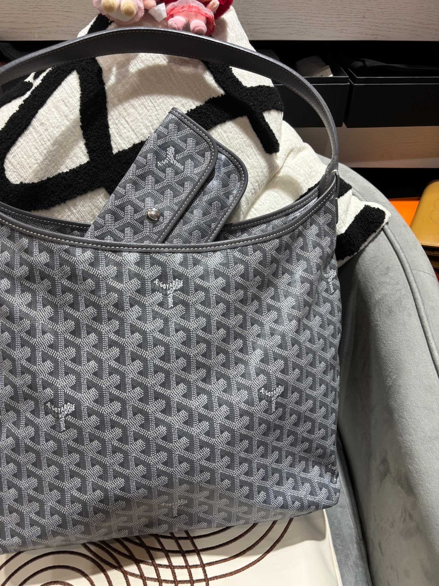 Goyard boheme hobo bag   100%Authentic, 98%New ✅Dust bag