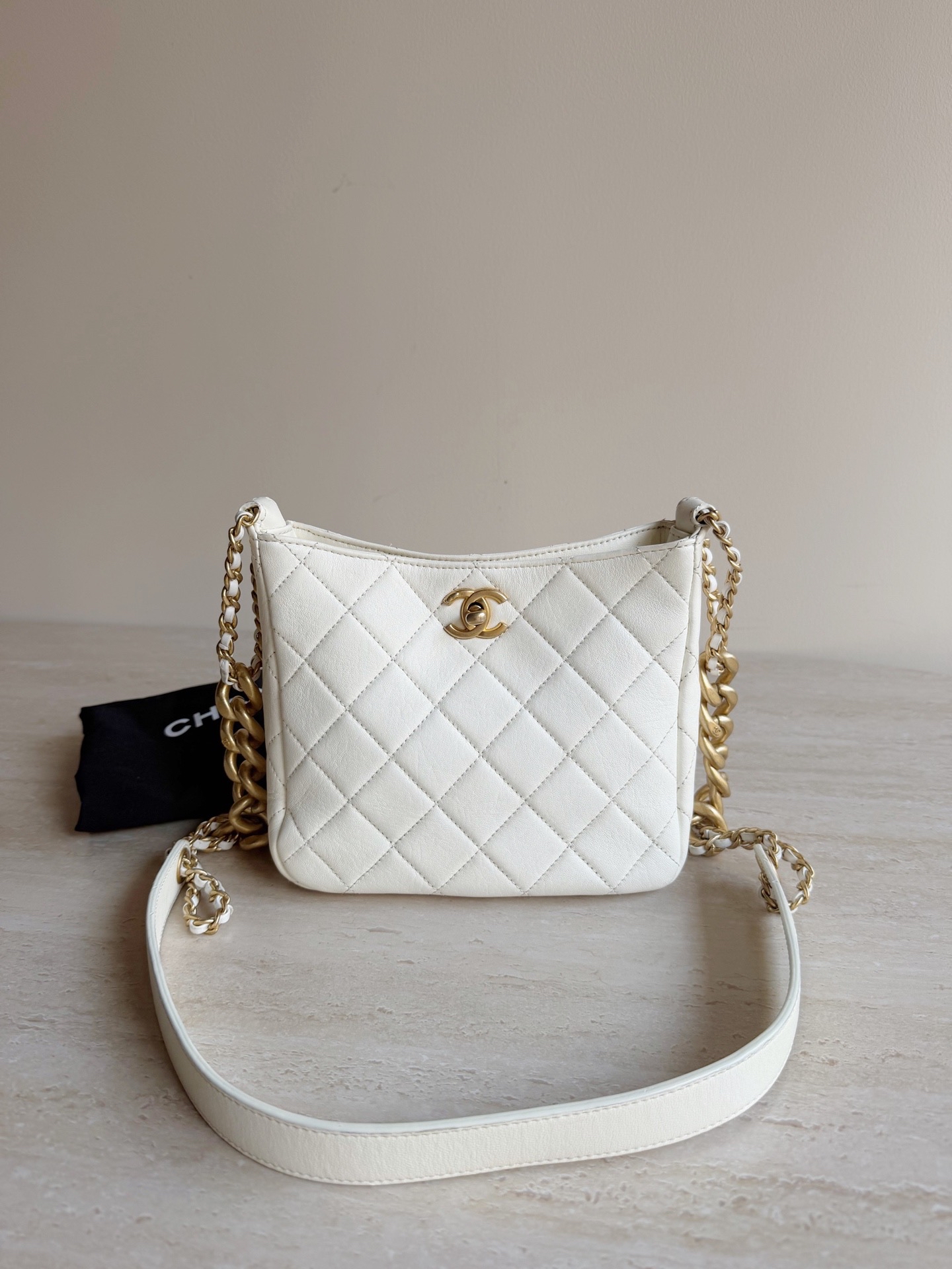 【預訂貨品】Chanel 22p 白色 Hobo⭐️ 芯片款
