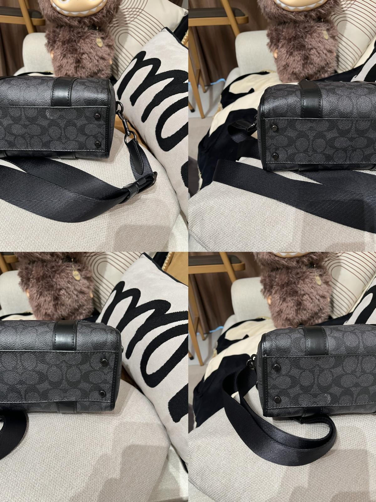 Coach Gotham Duffle 24 in Signature Boston bag 100%Authentic ,98%new ✅Dust bag