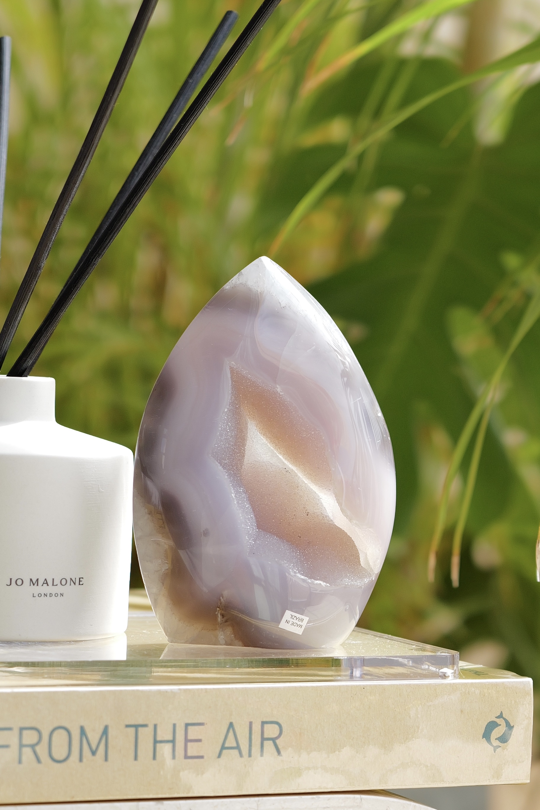  ༒14.6cm沙糖瑪瑙火焰柱༒ 9608C13sGNJ5-RB28*5TT