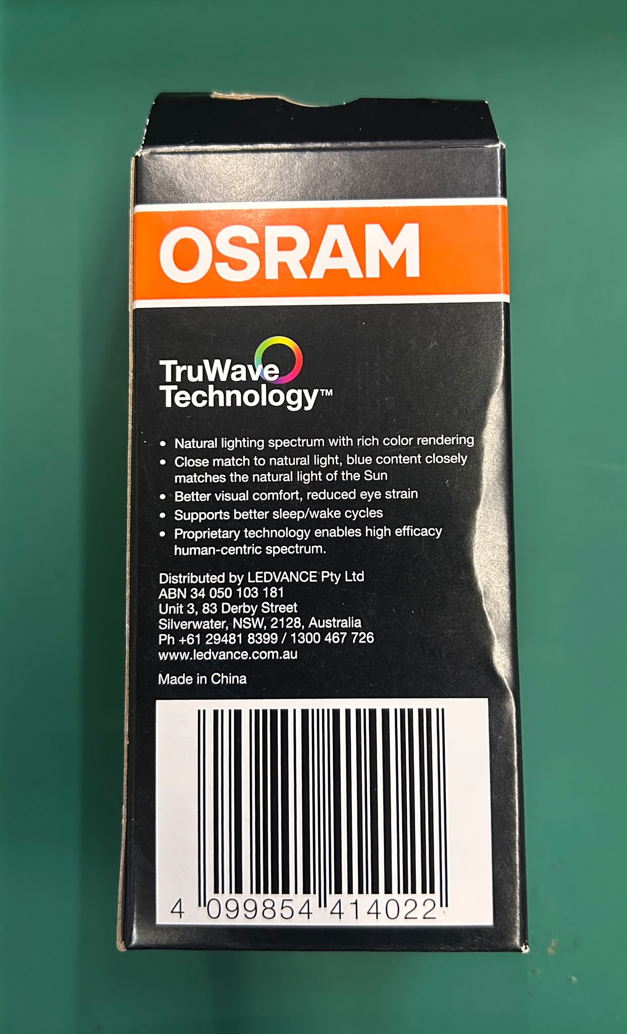 OSRAM LED BULB 3.4W Warm White 2700k E27 AC45184 DIMMABLE LED PERFROMANCE