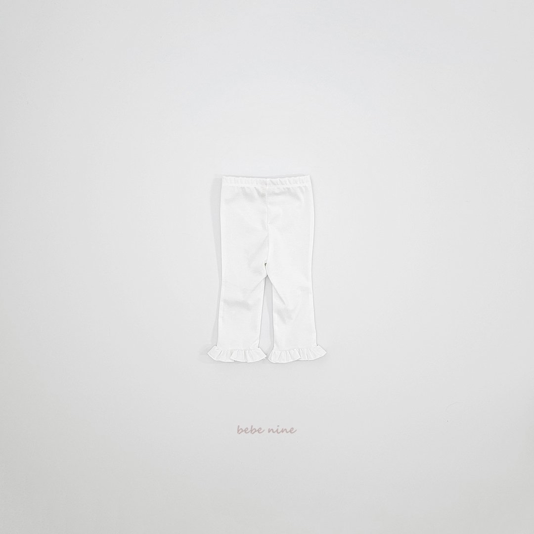 🌸預訂 韓國直送🌸🇰🇷Bebenine兩色時尚荷葉邊緊身褲