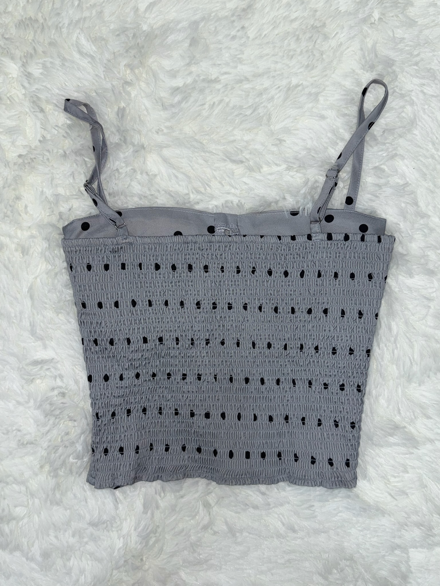 Bustier Cami Top with Dot Print