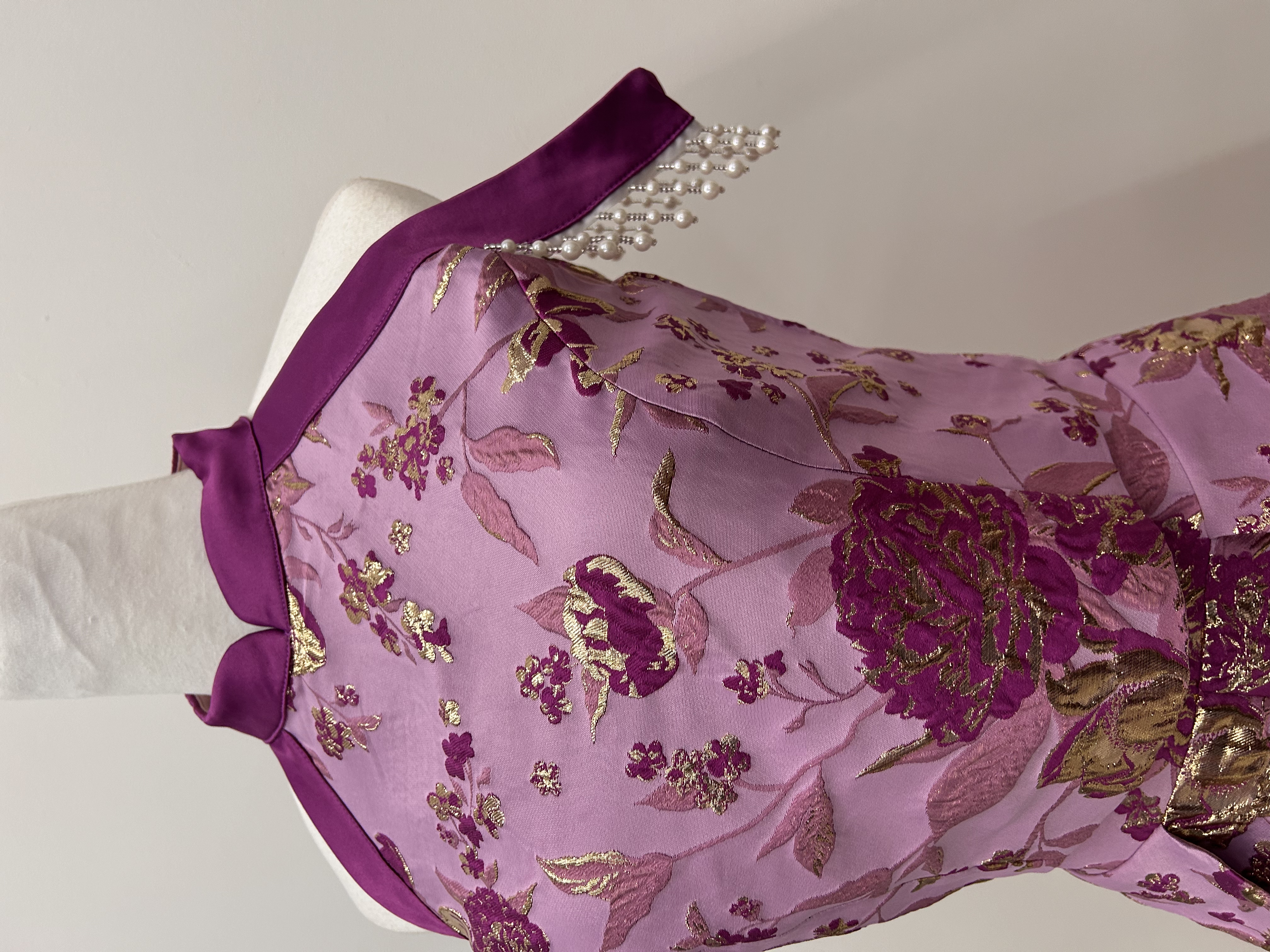 576.WB Cheong San Beaded Top & Pants