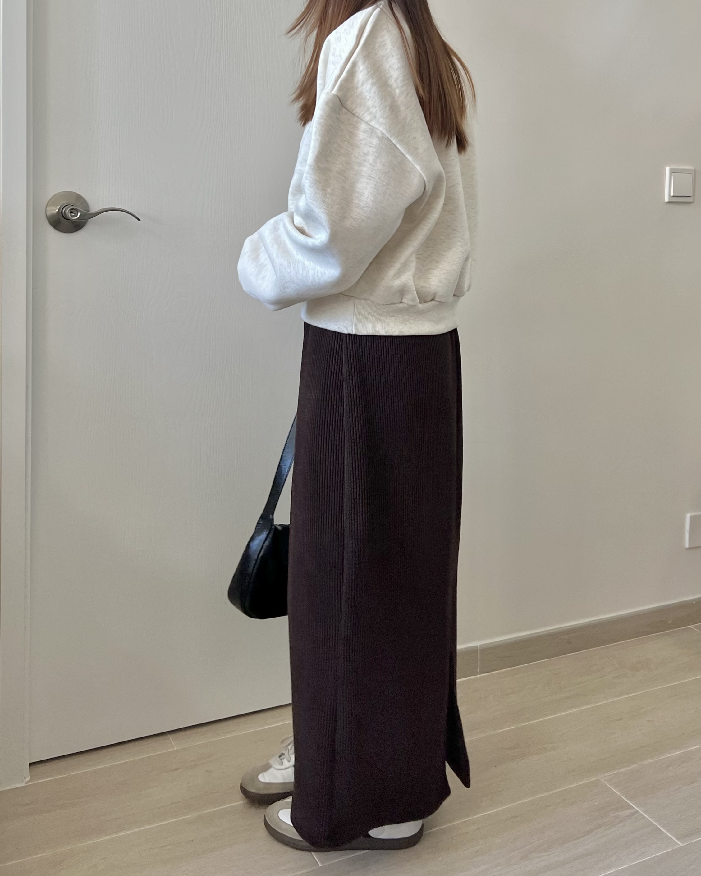 厚實直筒長裙 免熨