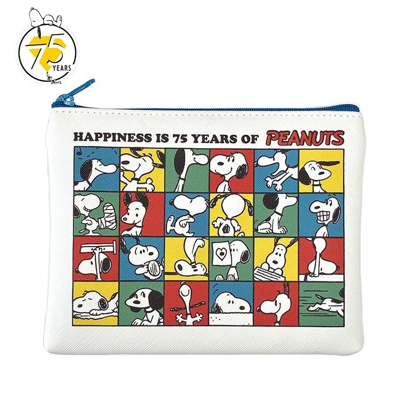 現貨｜Snoopy 75週年限定 日版 扁平 化妝袋 (PN24-32)