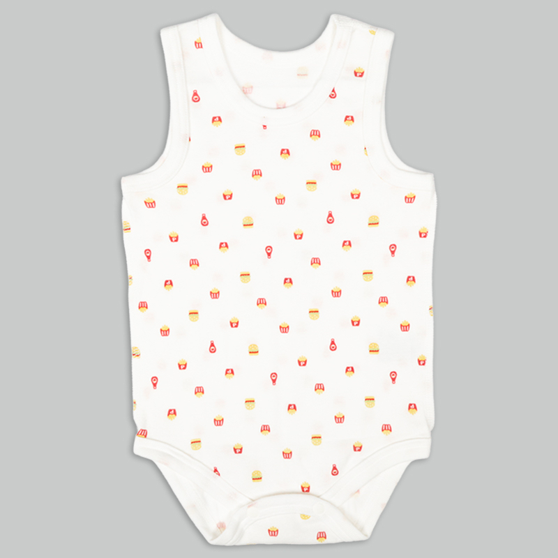 🇯🇵預訂 日本直送🇯🇵快餐印花純棉無袖背心包屁衣兩件套