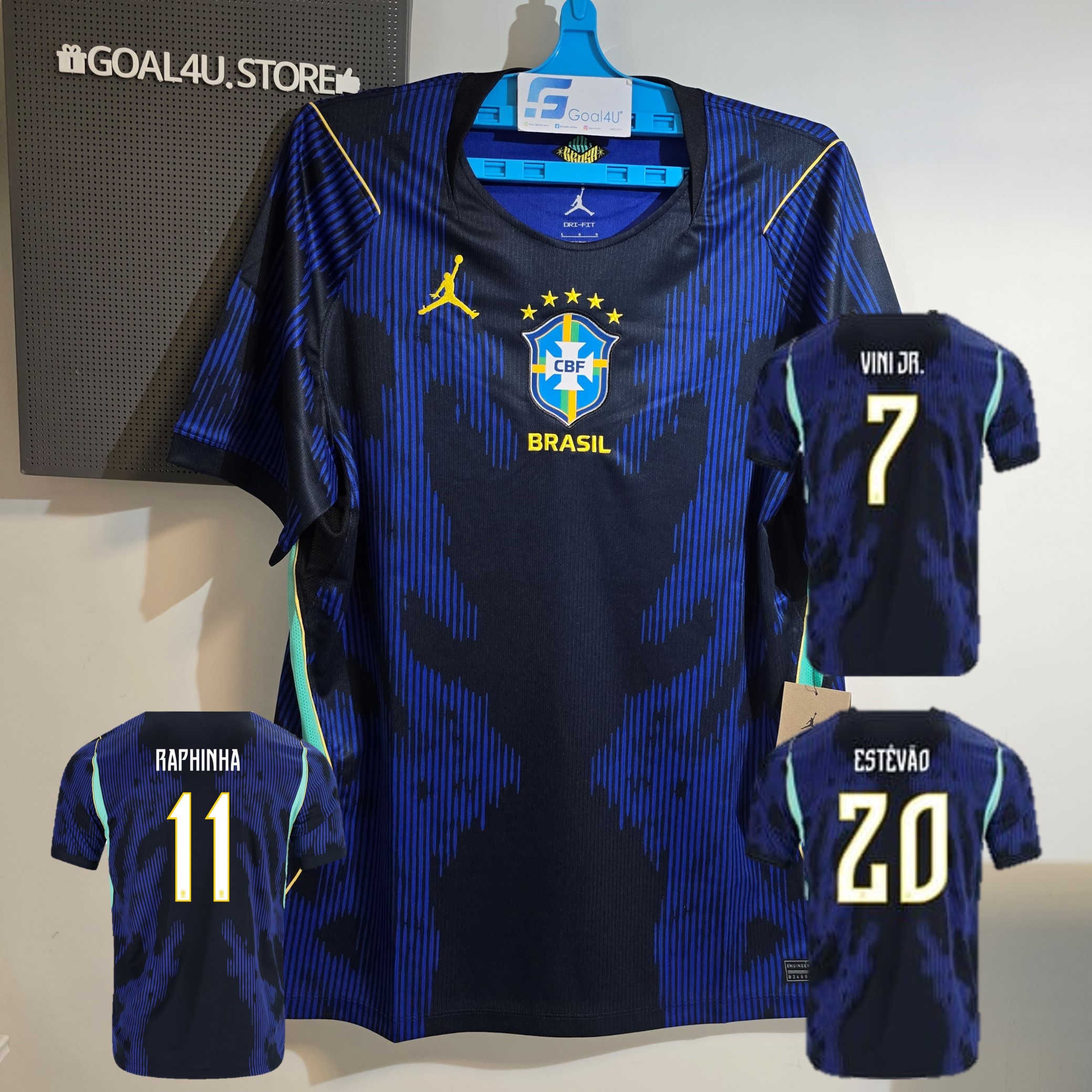 🇧🇷💙🔥 Nike x Jordan Brazil 巴西 2026-27 作客球迷版球衣 (可加印字章) IU1072