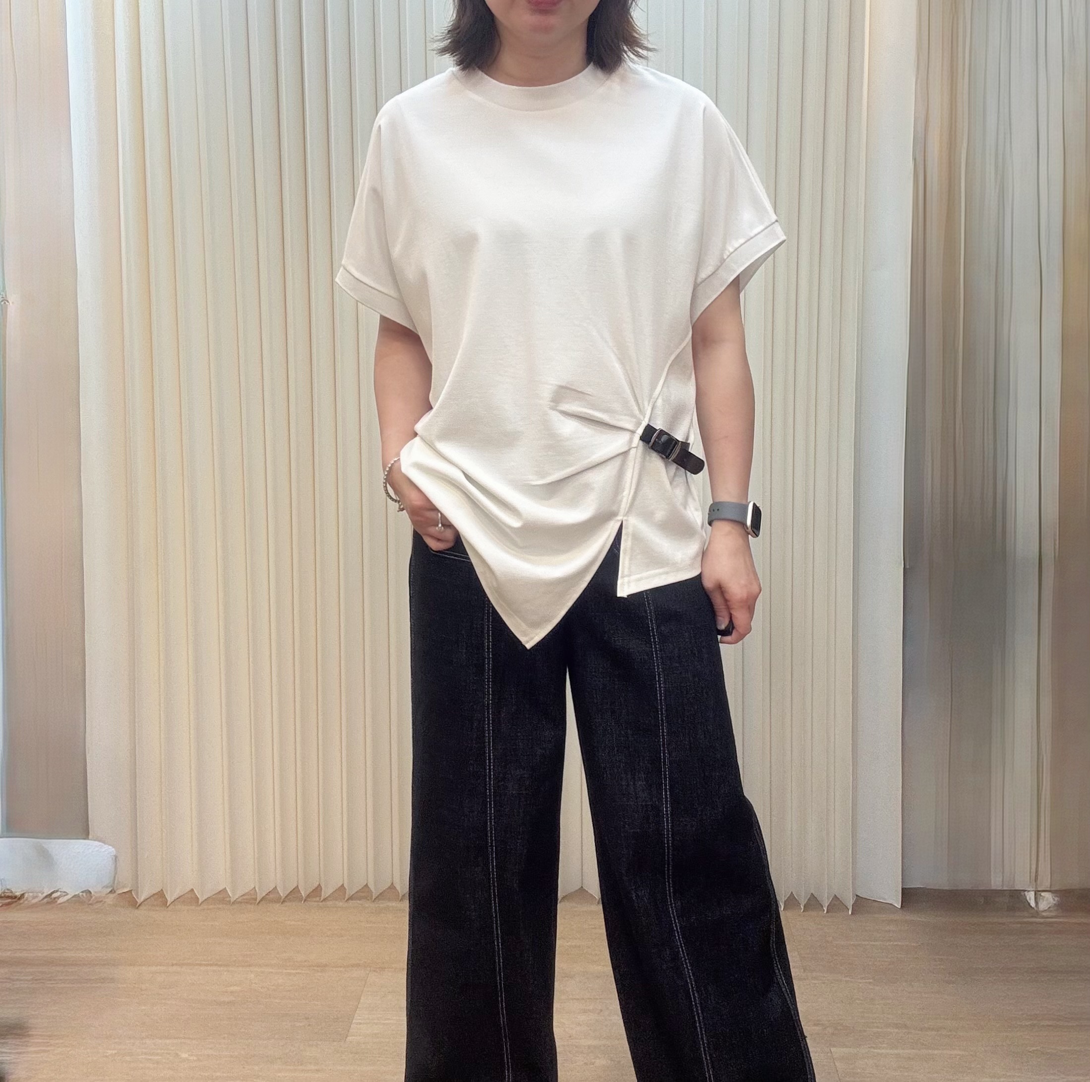 韓國腰有扣衫 M501 03no17240