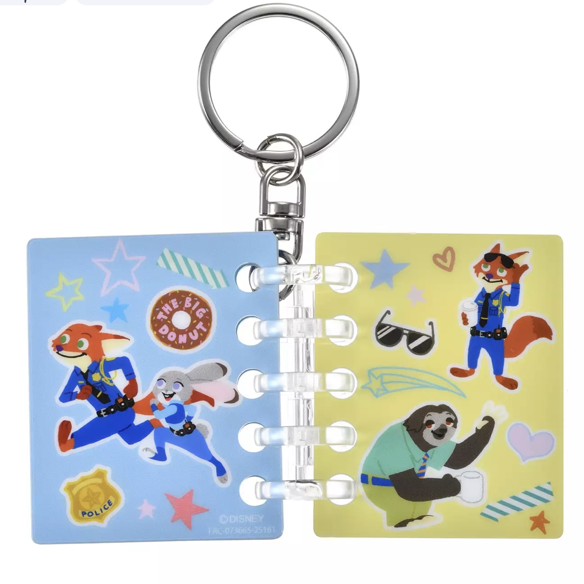 Disney Zootopia 2 Loose Leaf Style Keychain