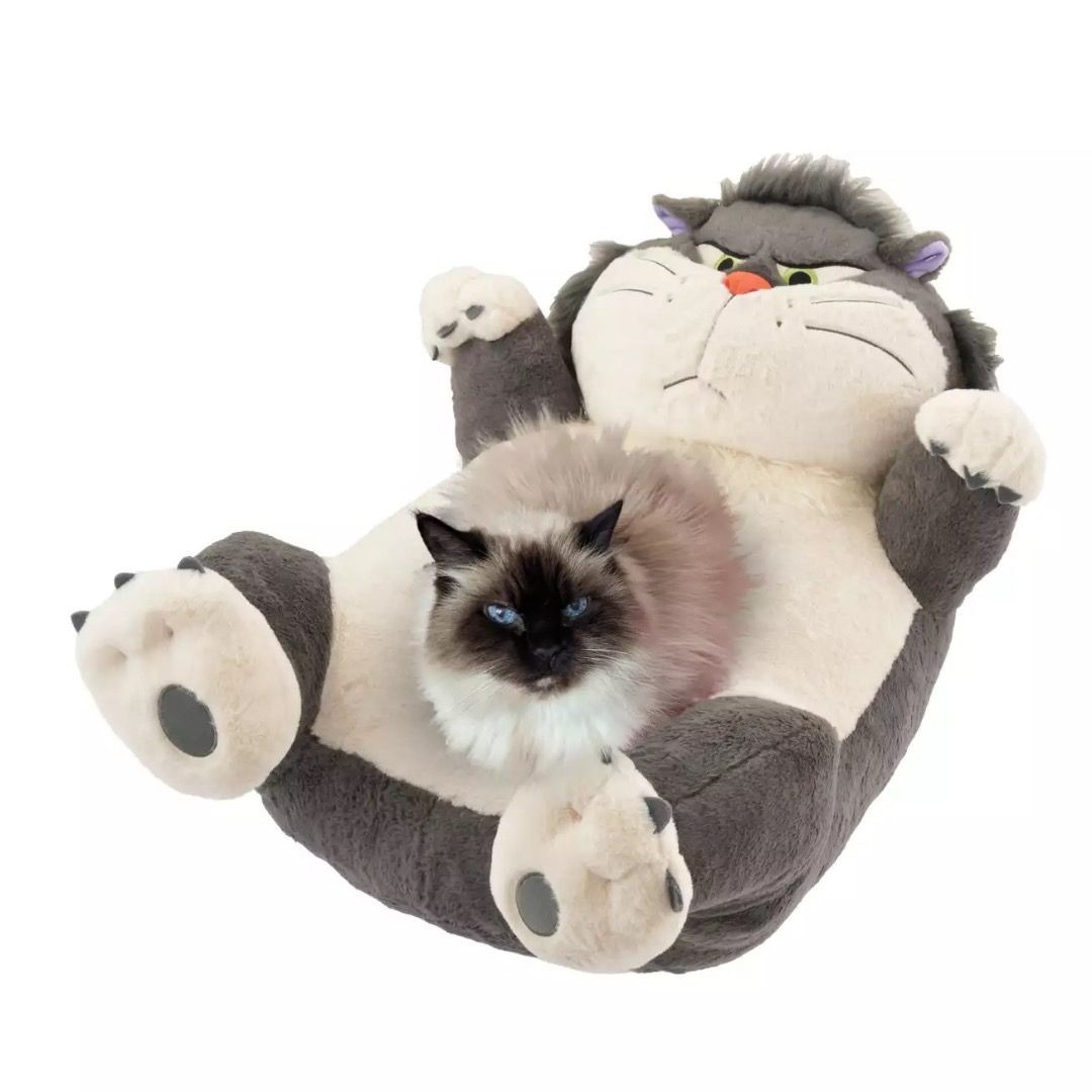 📦預訂 日本代購 Tokyo Disney 東京迪士尼 DISNEY CAT DAY Lucifer 魯斯佛 路西法貓 超大毛絨公仔坐墊🧸
