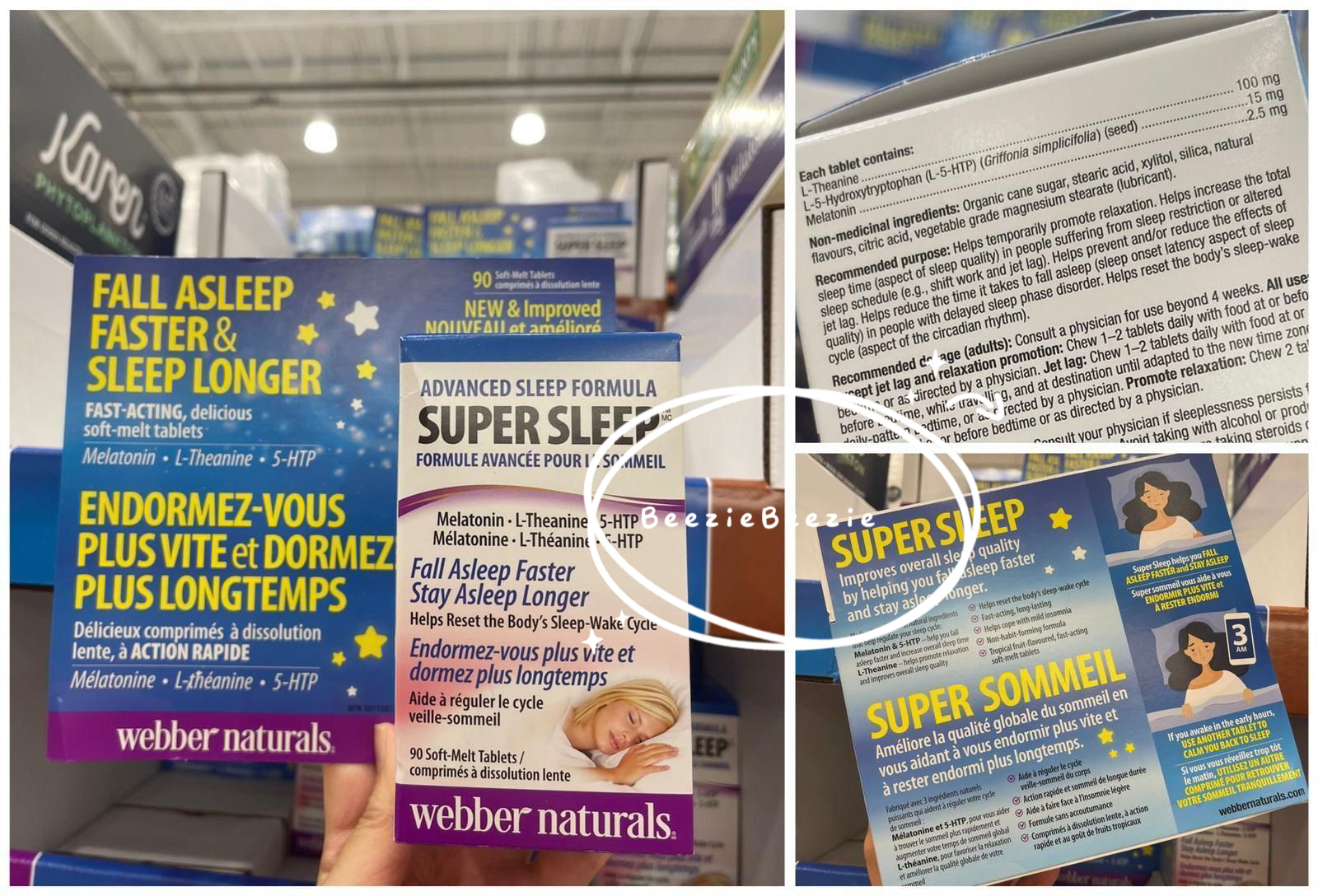 (預購 - 3月13號截單) Webber Naturals Super Sleep 超級睡眠配方 (90 粒軟熔片劑)