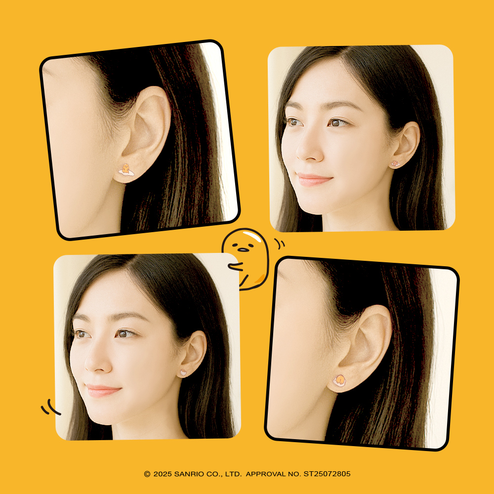 📦訂購 台灣限定 三麗鷗SanrioＸSTORY 故事銀飾 Gudetama經典系列 蛋黃哥造型耳環