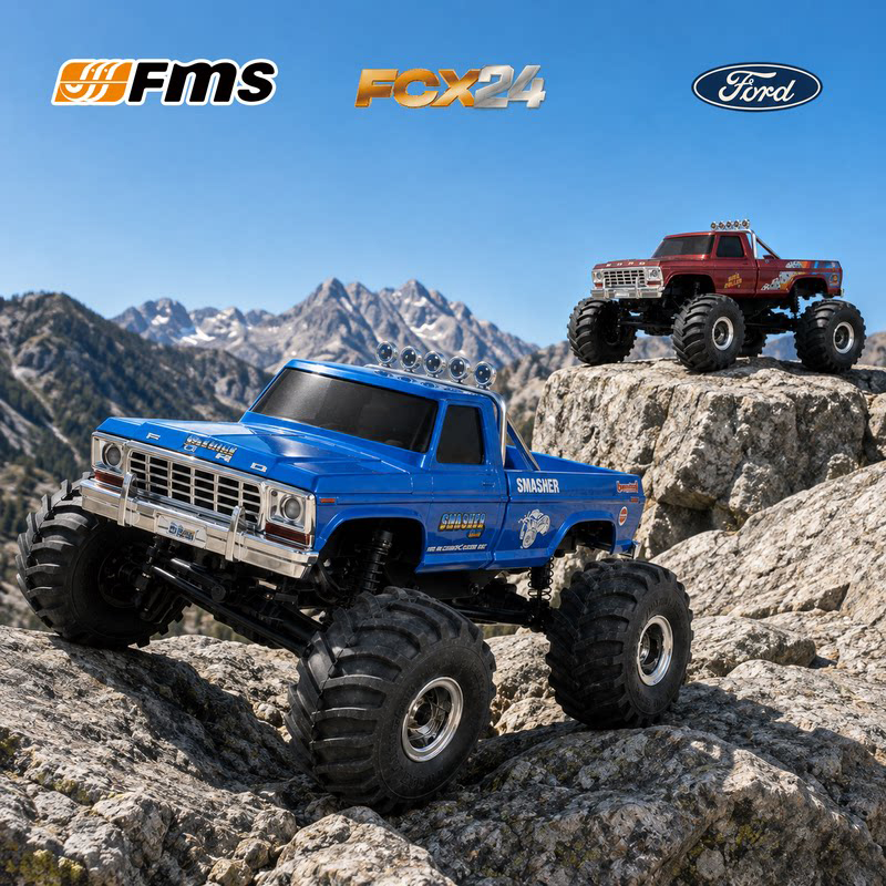 【香港現貨】FMS 1:24 Ford F-100 迷你大腳車 | 高低兩檔變速