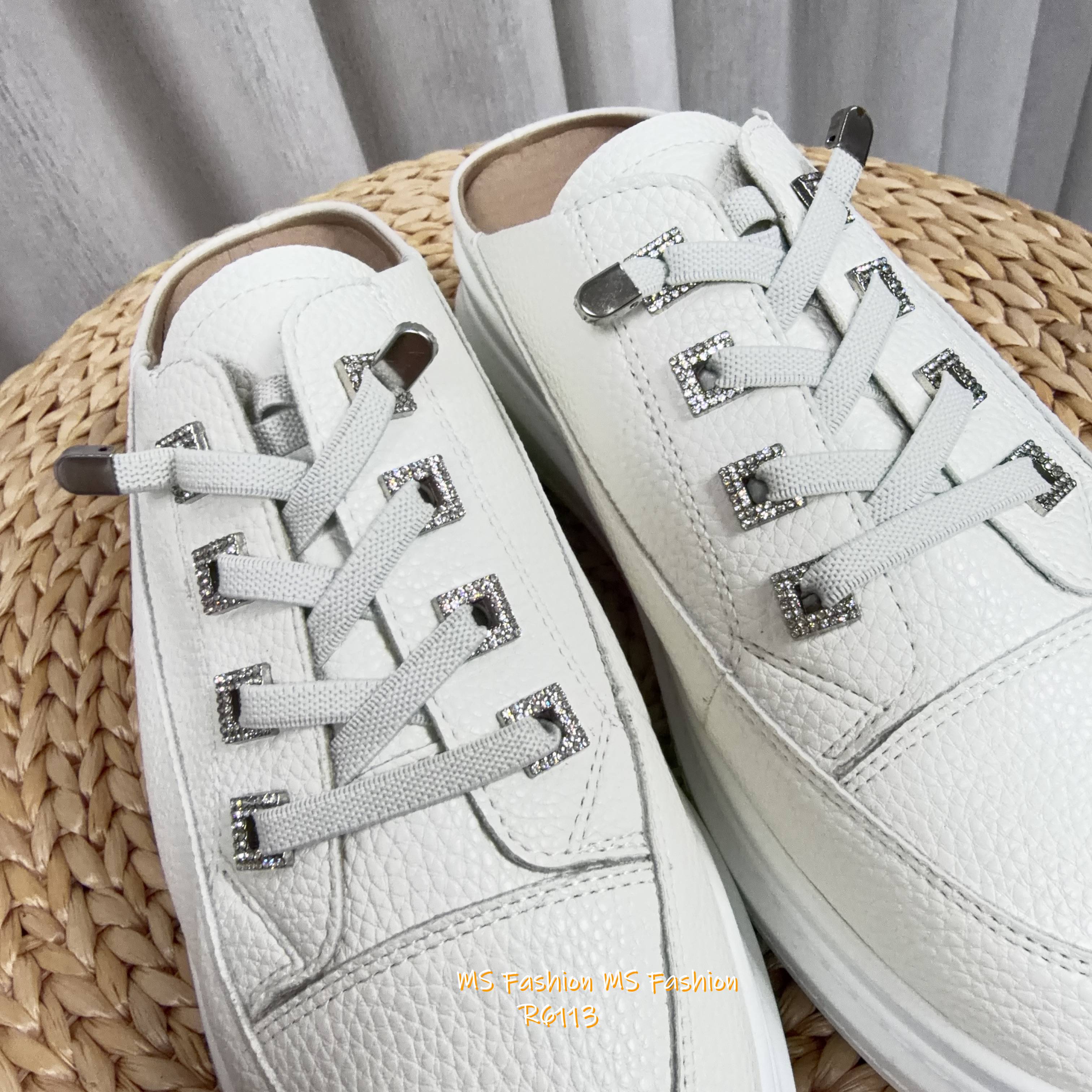 R6113 韓國🇰🇷真皮後拖厚底Sneakers