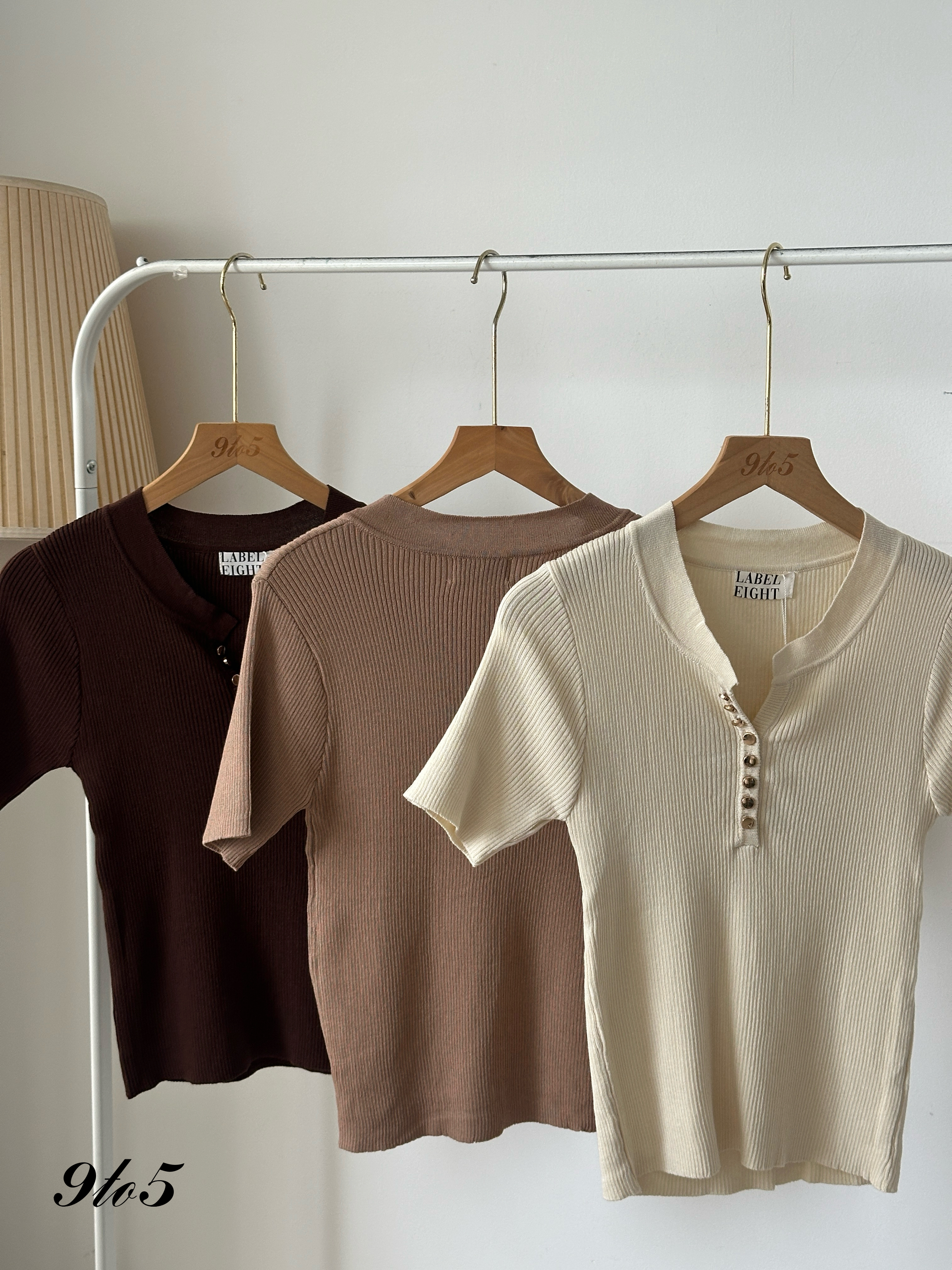 T3999 V Neck Knit Top - 6 Colors 