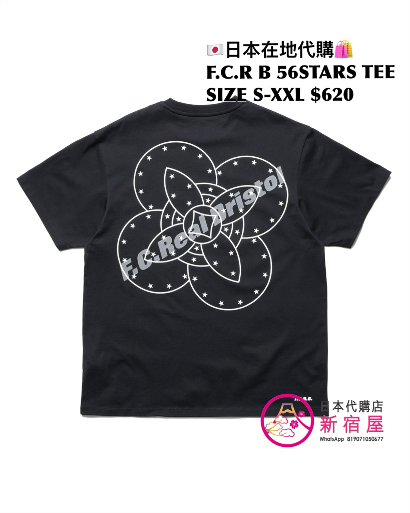 F.C.REAL BRISTOL GODDESS TEE/ SPIRIT TEE/ SHADOW EMBLEM TEE/ 56STARS TEE 