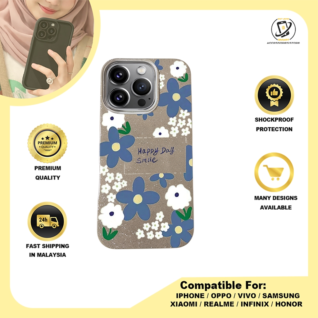 BLING CASE PHONE FOR IPHONE - DESIGN FLOWER O