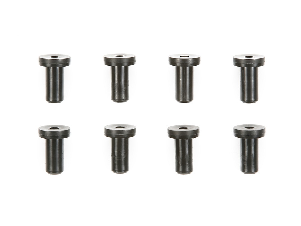 AO-1020 MINI 4WD WHEEL BUSHINGS (BLACK, 8PCS.)