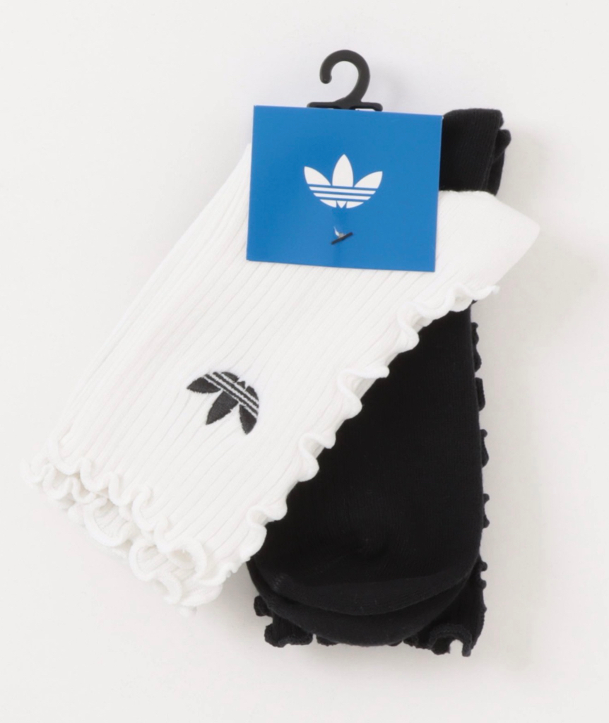 日本Adidas荷葉邊襪(一set兩對)