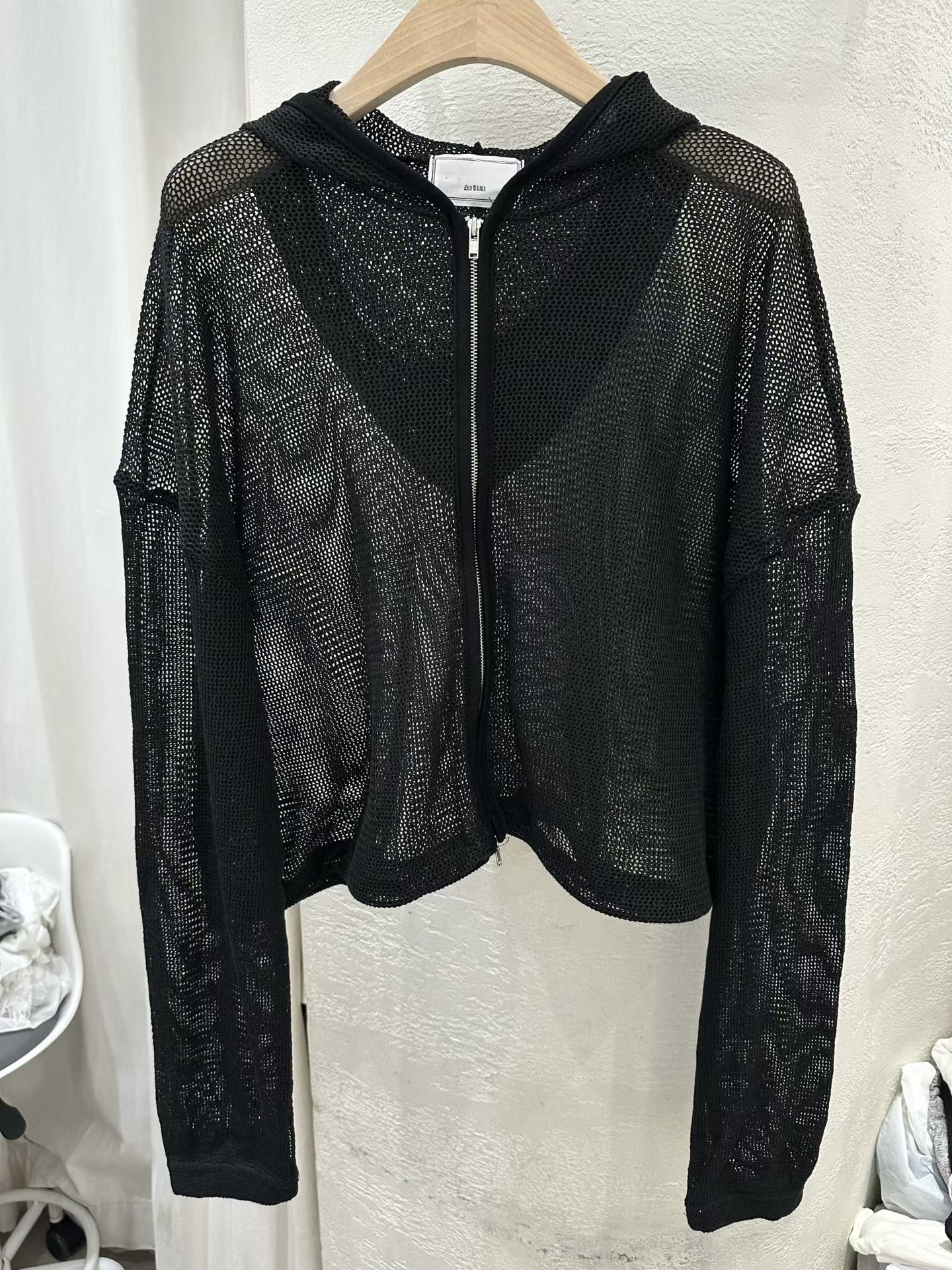 🇰🇷韓國女裝 | Mesh Hoodie zip up outer