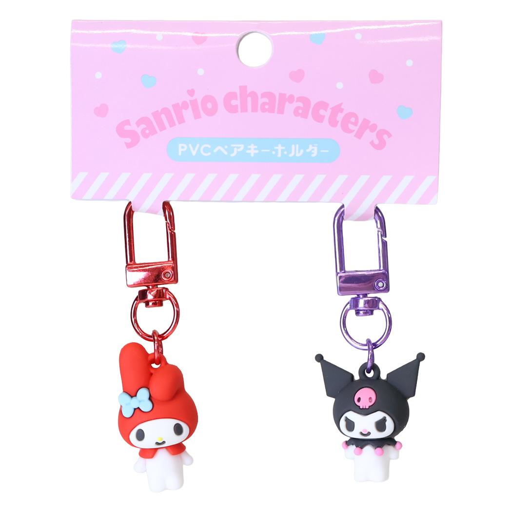 現貨｜【一套兩個】Sanrio My Melody & Kuromi 日版 PVC 立體 吊飾鎖匙扣 (SAC-PK-MK)