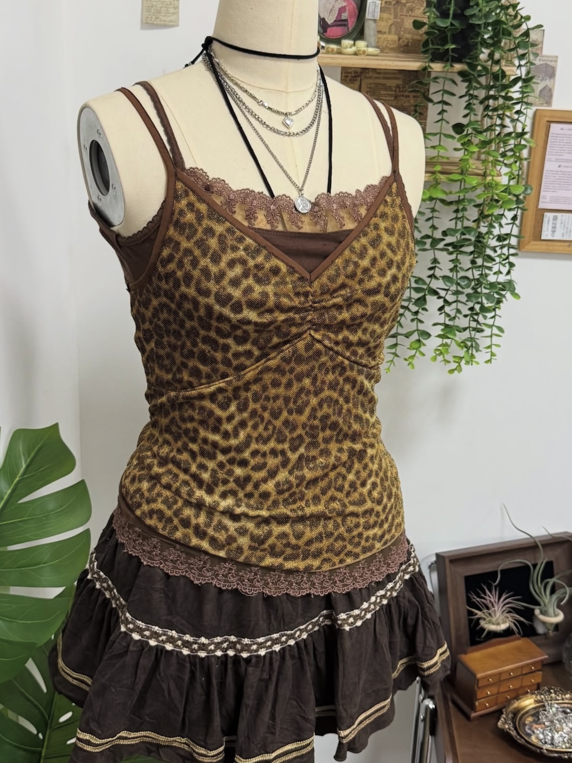 Leopard Print Top Set
