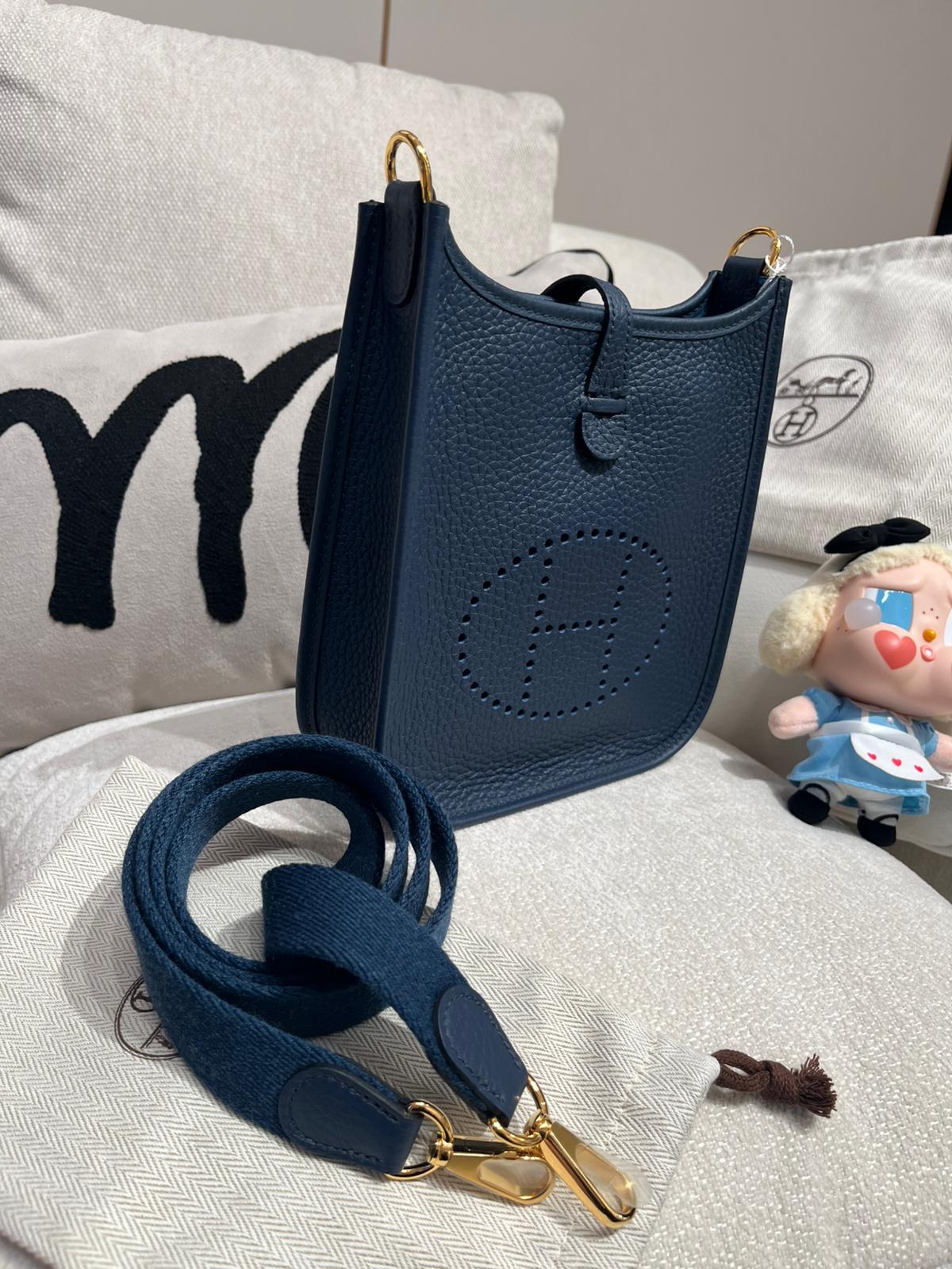 全新 Hermes Mini Evelyne Stamp B, 100%Authentic,全新未使用品  ✅Dust bag ✅Box