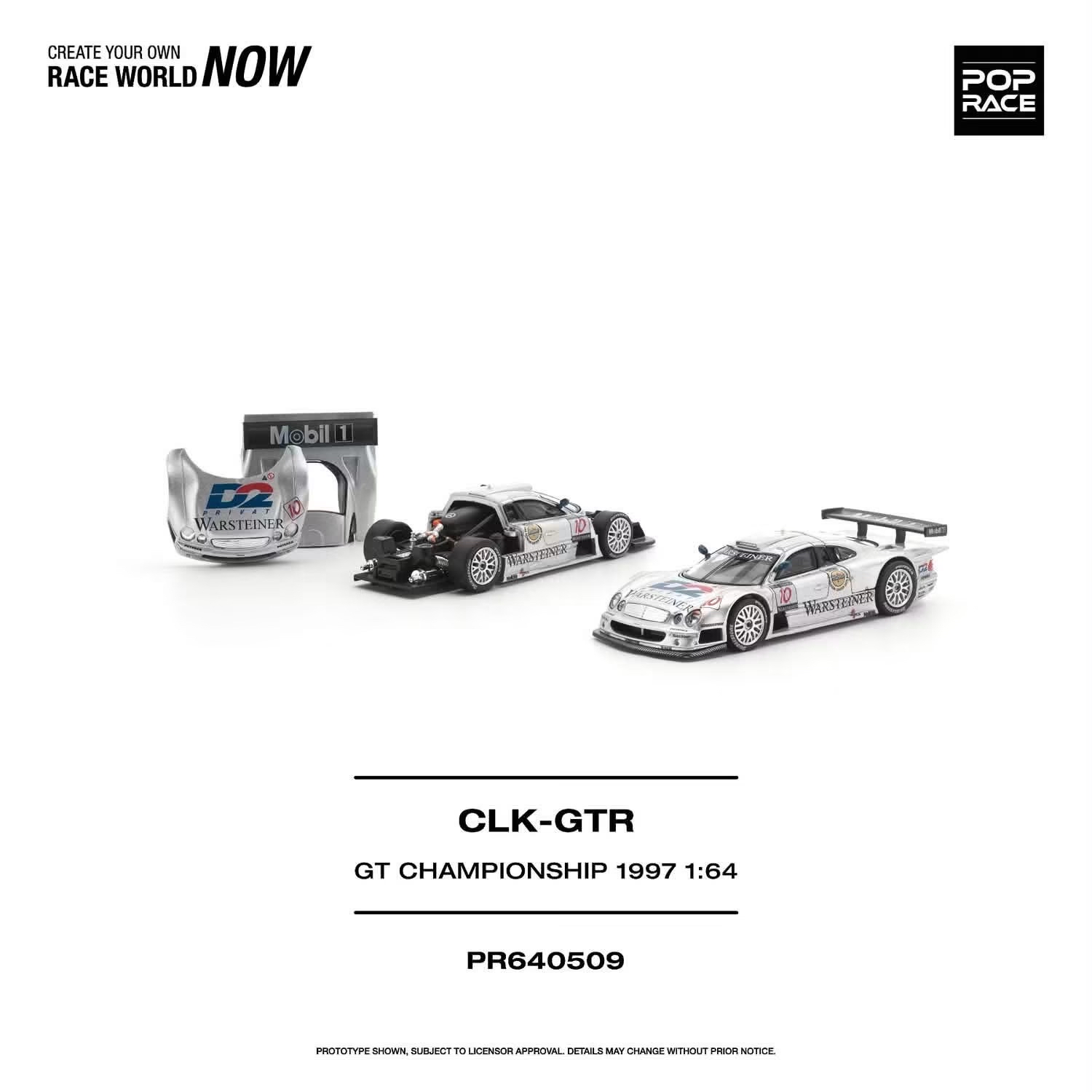(預訂 Pre Order) Poprace (PR640509) MERCEDES-BENZ AMG CLK GTR FIA GT CHAMPIONSHIP 1997