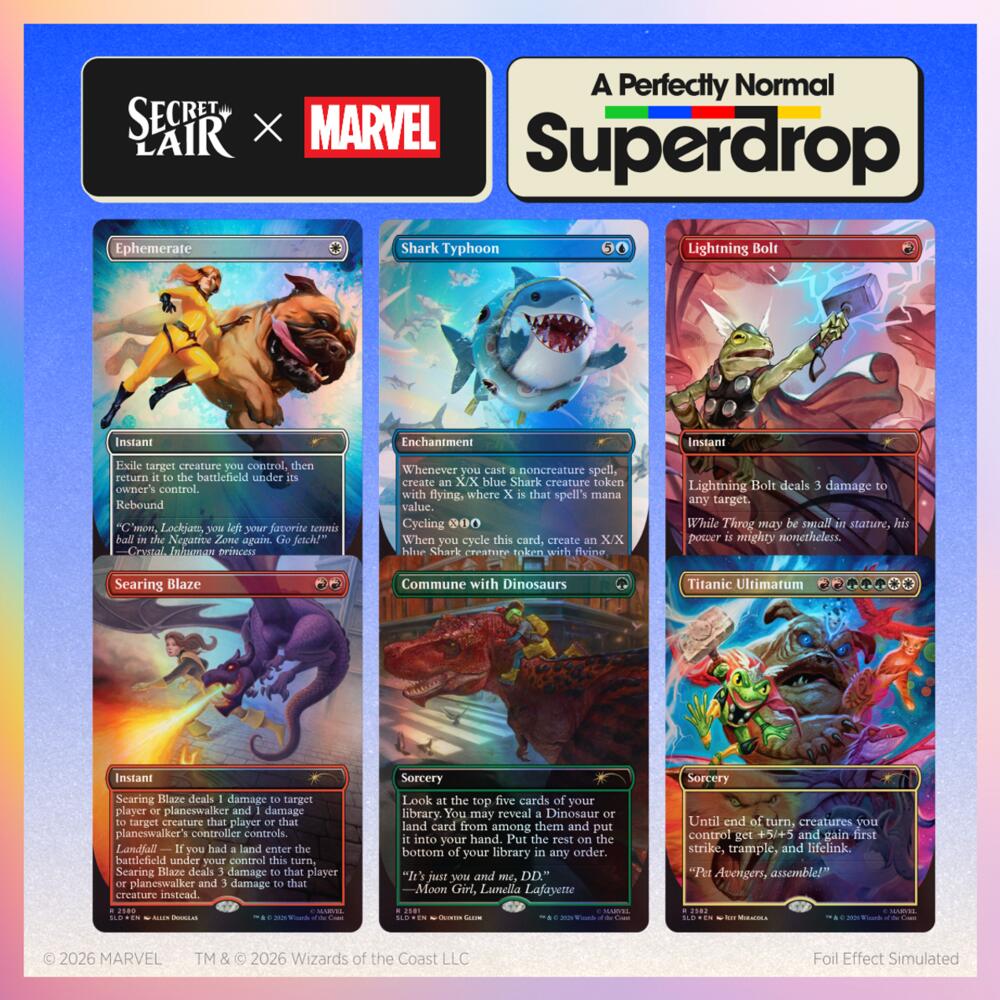Secret Lair x Marvel: Earth's Mightiest Pets