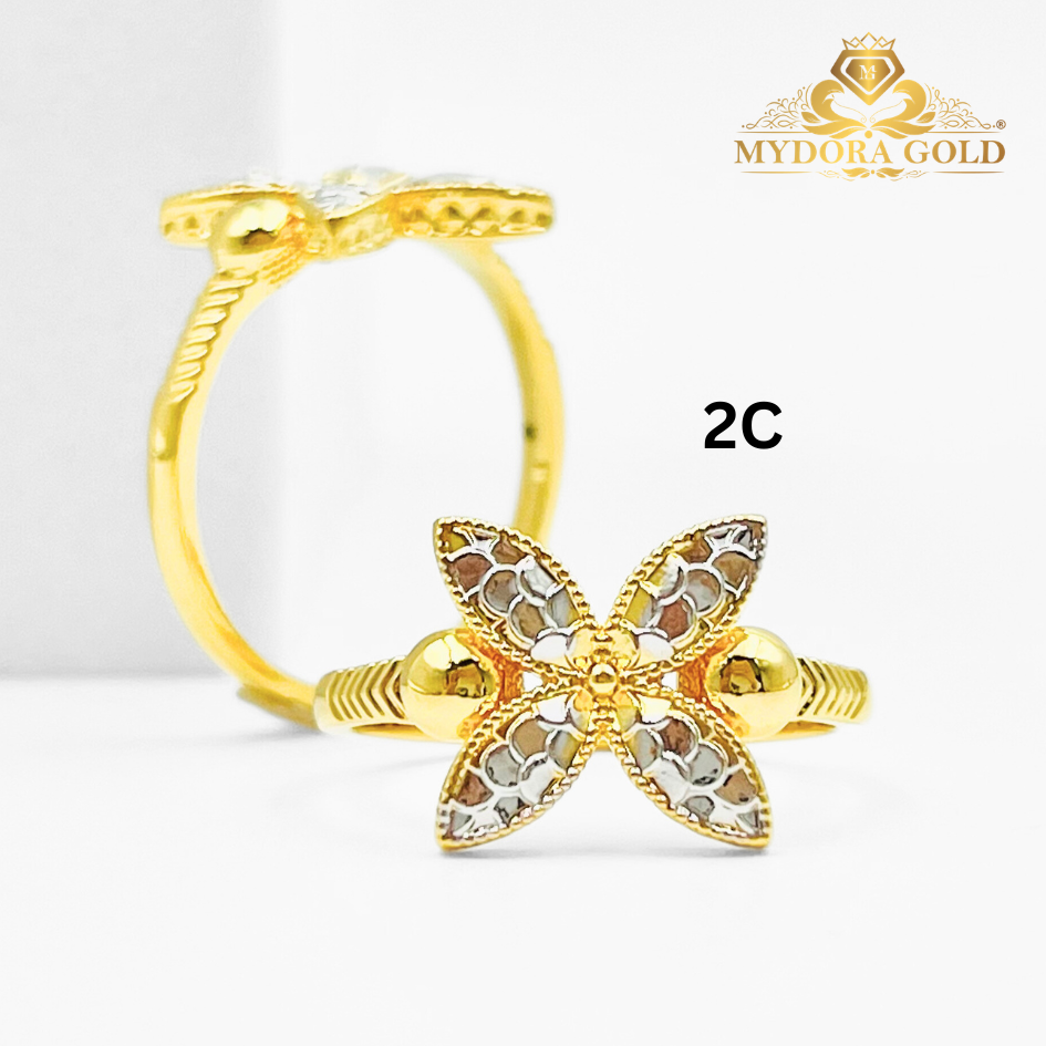 MYDORA Cincin Bunga Marissa (5G) l EMAS 916/22K