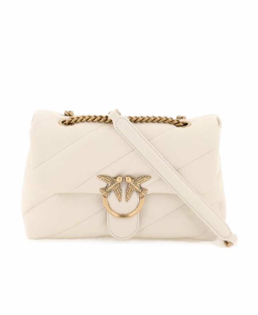 Pinko 女士 斜絎縫單肩包均碼碼高度：19 CM 長度：27 CM 深度：11 CM